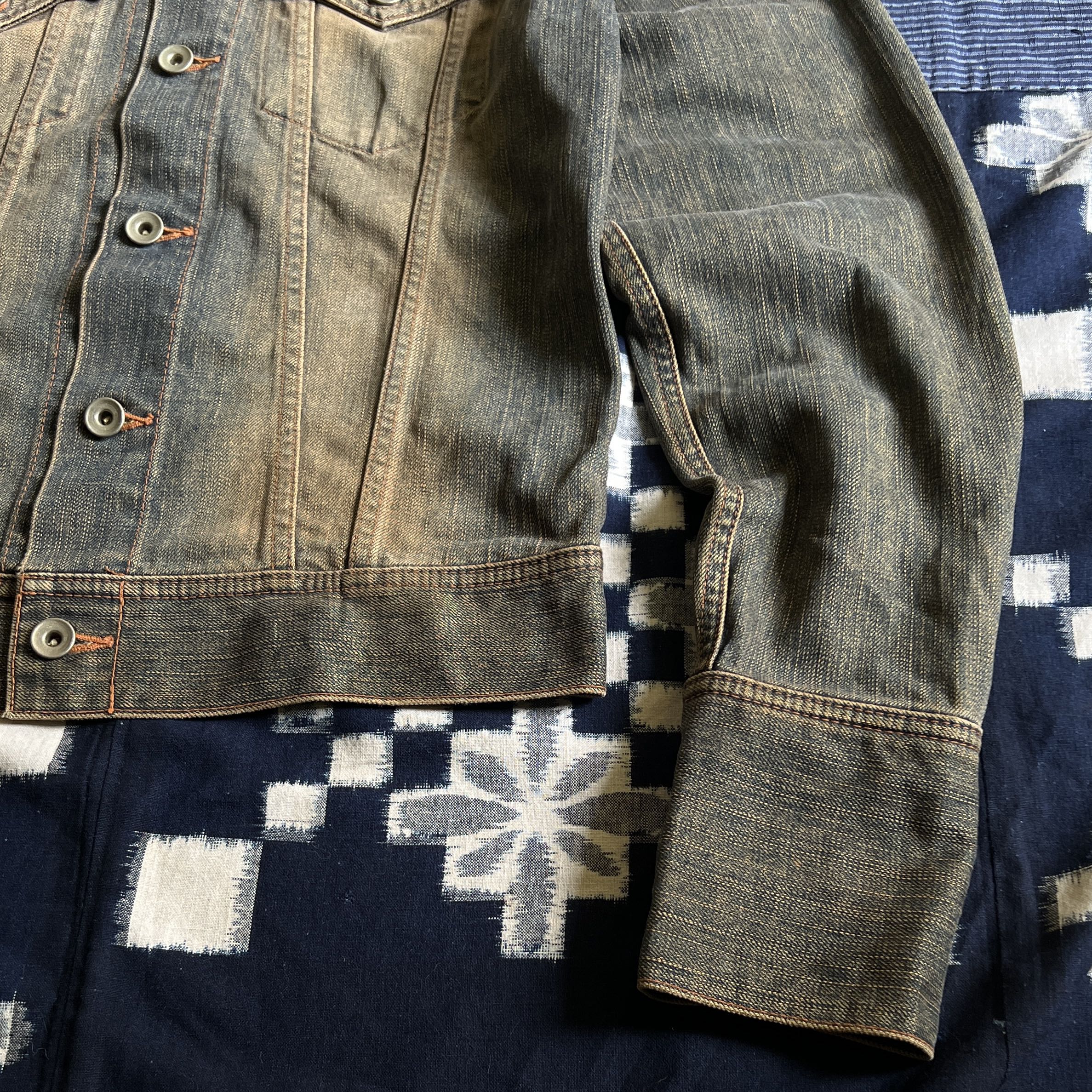 LED ＲＥＣＨWＥ Other Designers Led rechwe mud wash pierced jacket,2000s