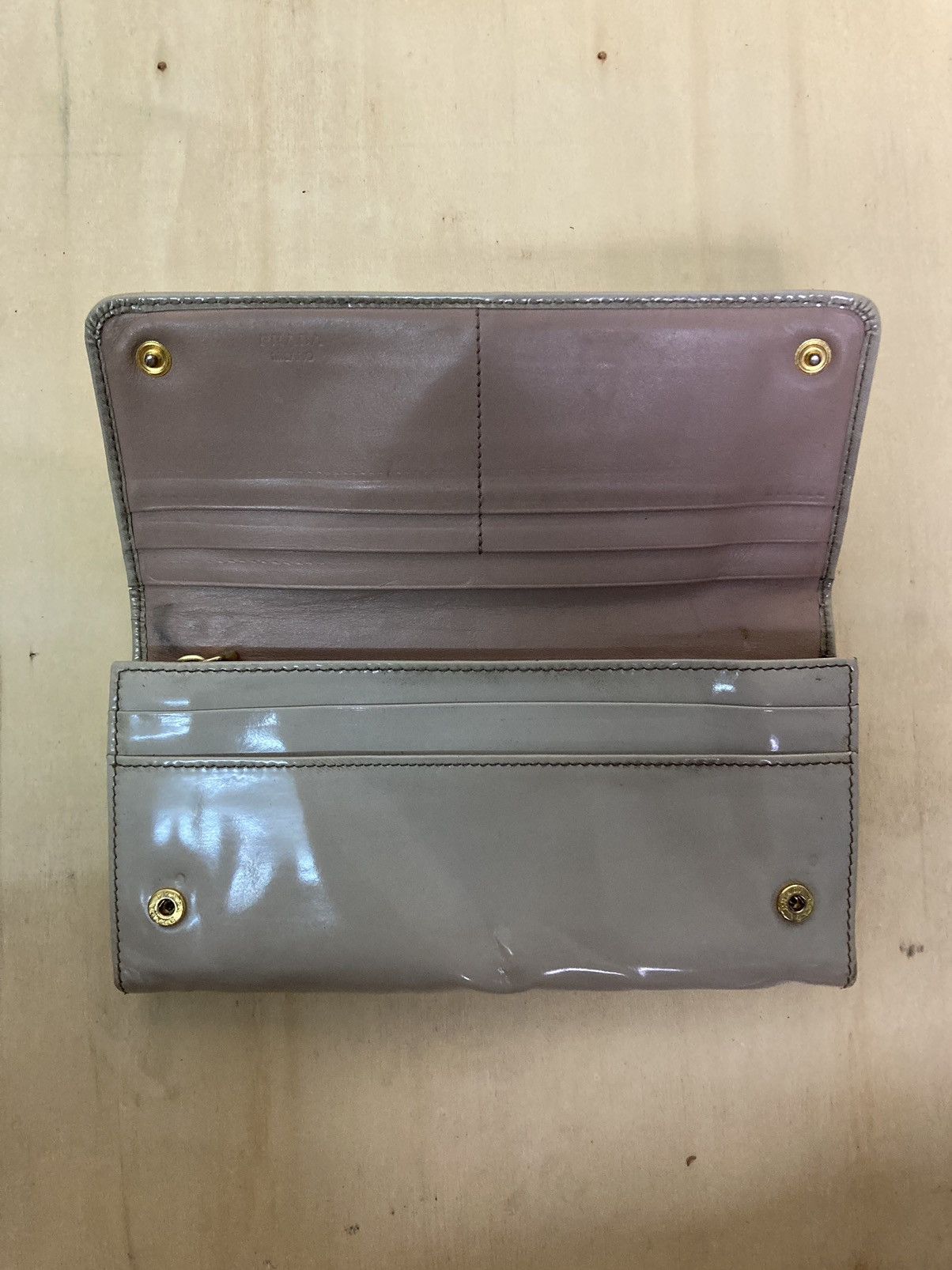 Vintage Prada Patent Leather Long Wallet - 9