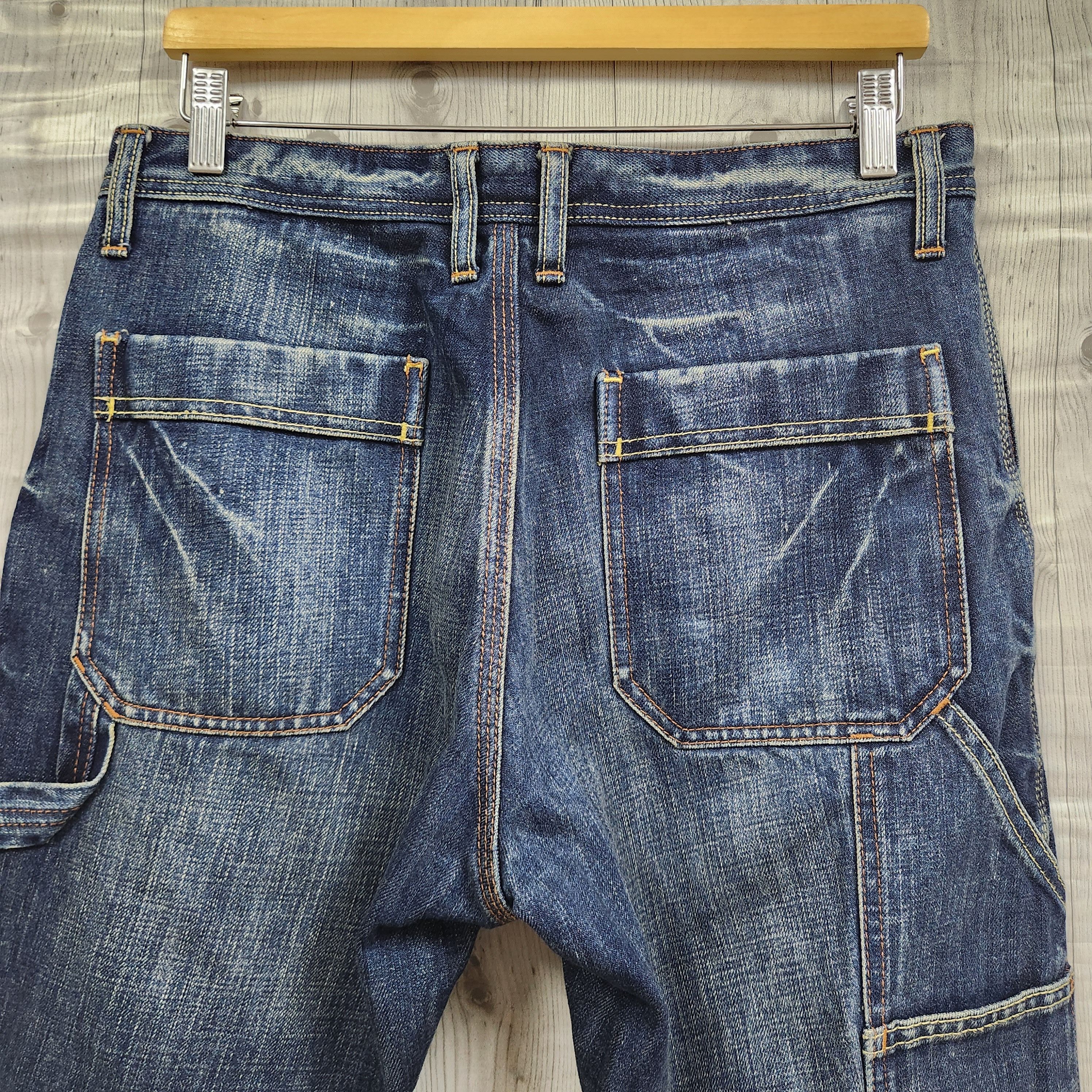 Global Work Denim Four Front Pockets Japanese Indigo Jeans - 10