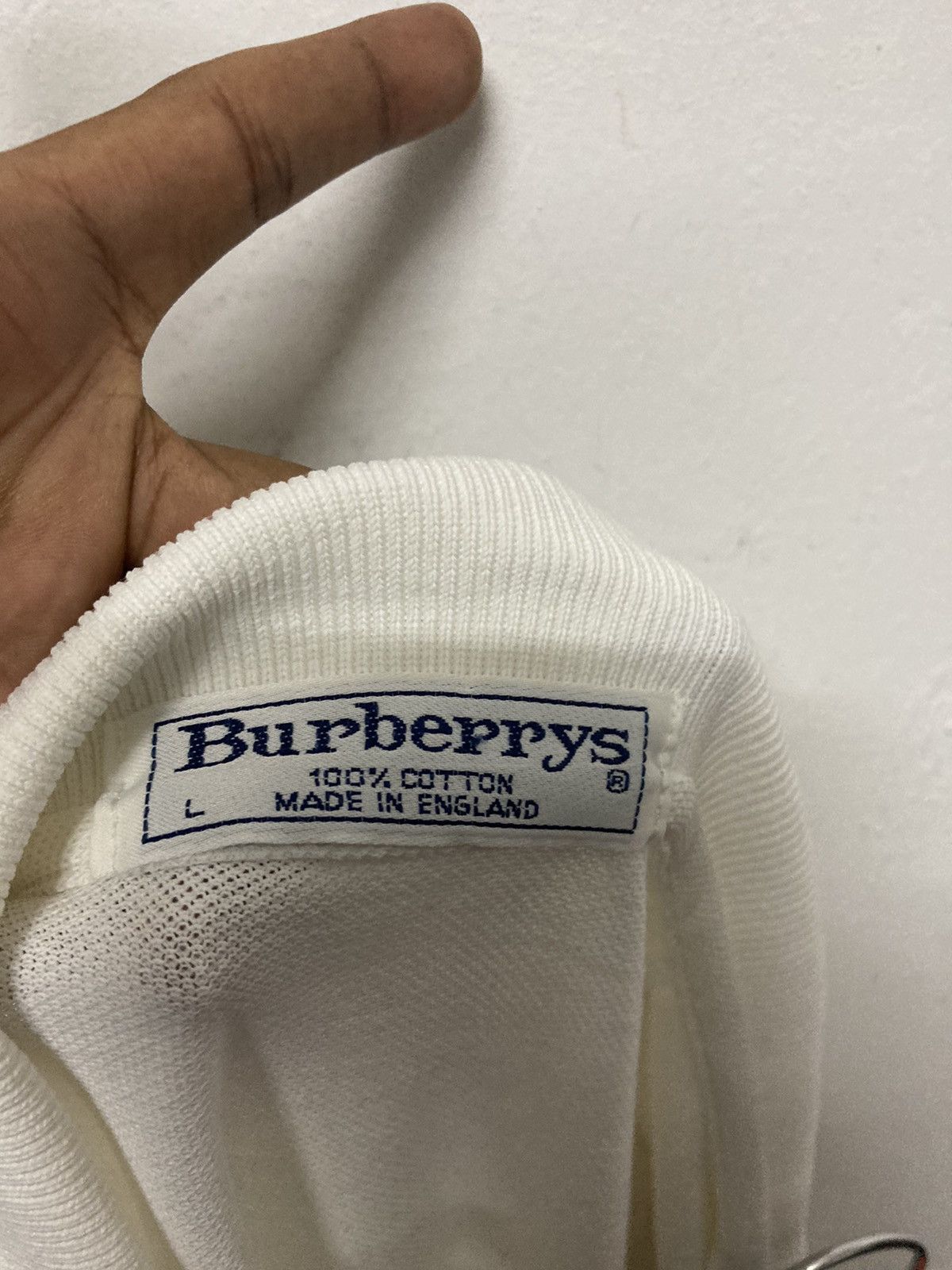 Vintage Burberrys Polo Shirt Made in England - 11
