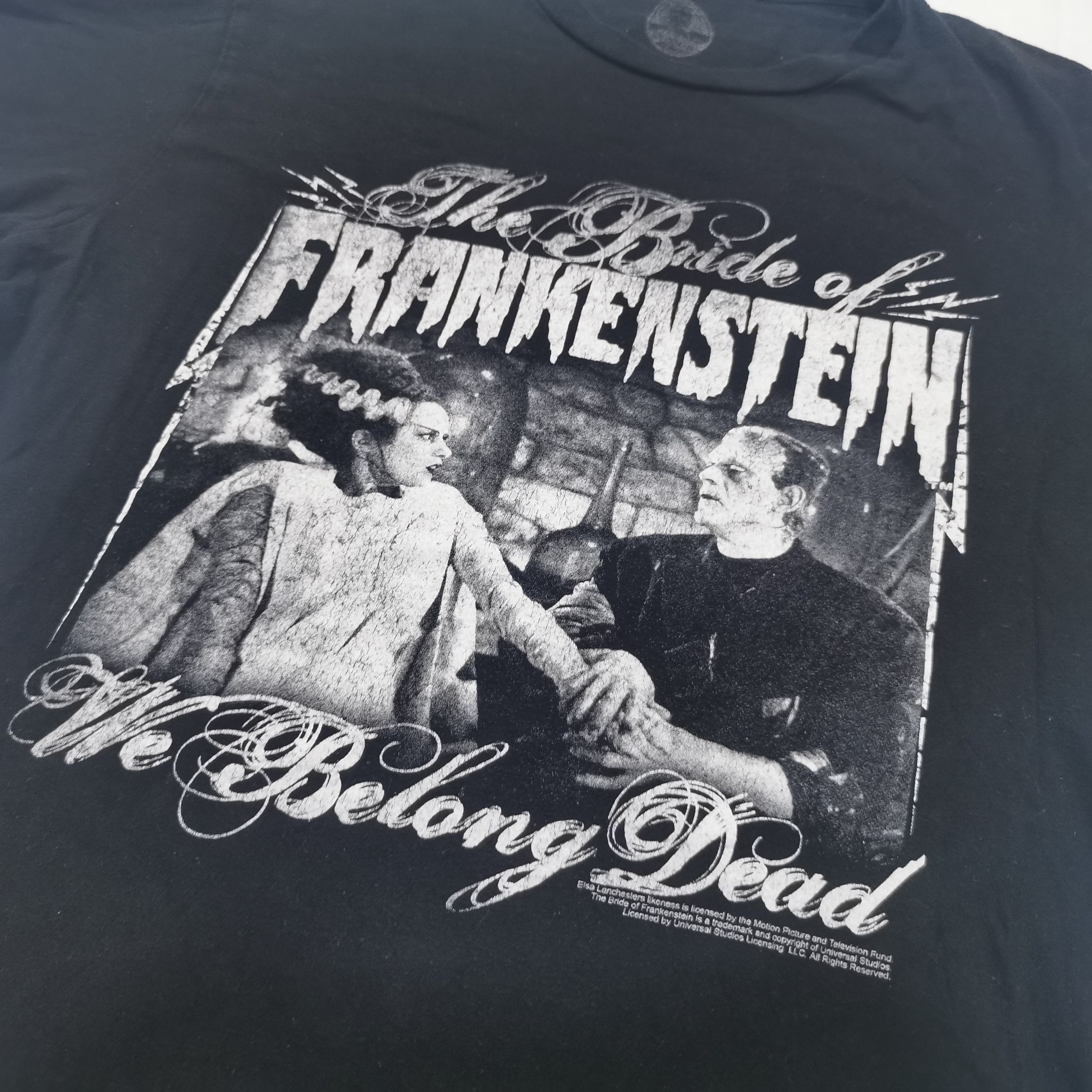 Vintage - The Bride of Frankenstein We Belong Dead T-shirt - 2