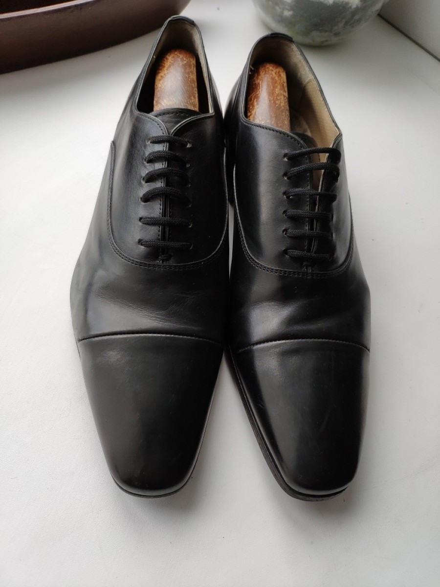 Premiata - Stitched black derbies.Like Saint Laurent A1923 Poell - 4