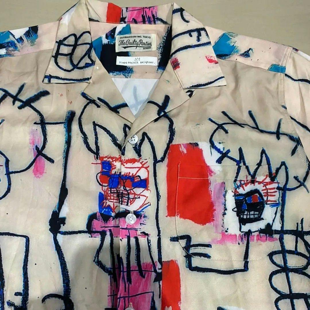 Wacko Maria Jean Michel Basquiat Painting Print Hawaii Shirt - 2