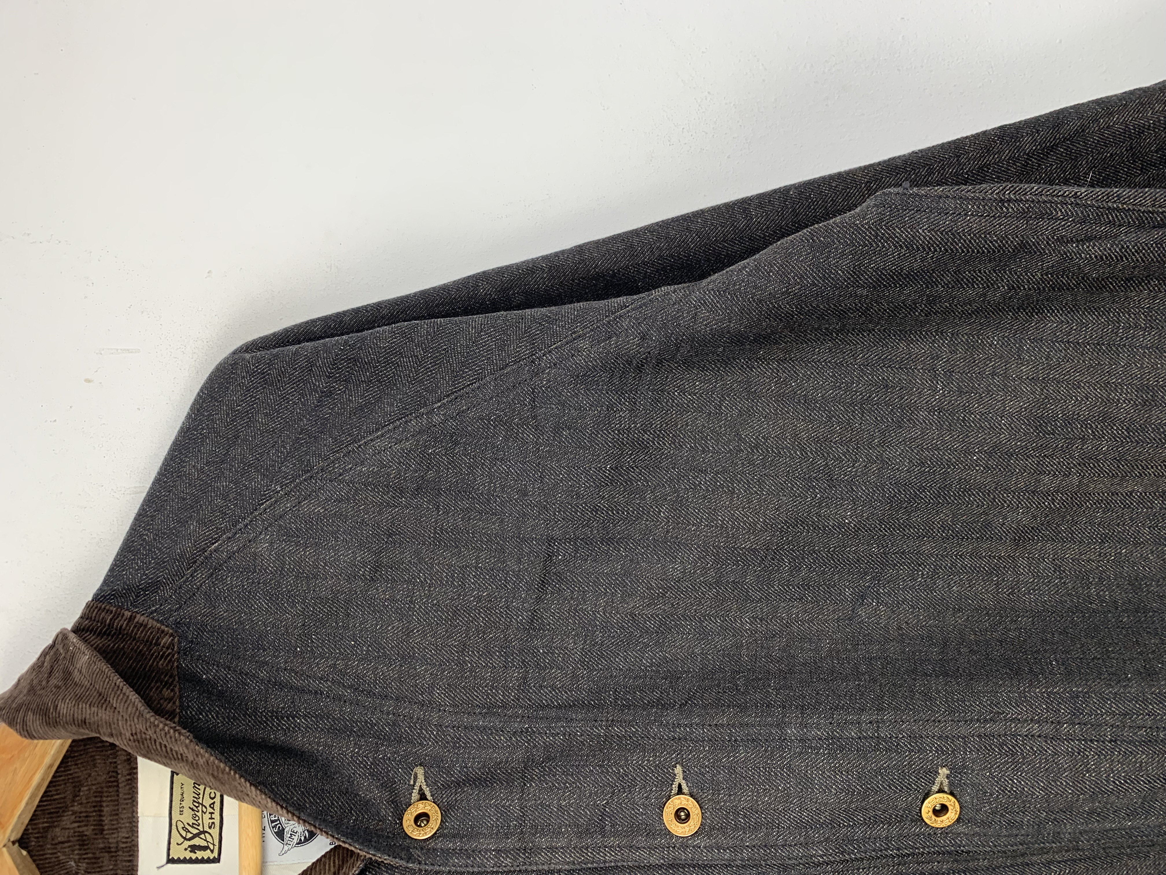 Vintage - Vintage 80s Japanese Brand Denim Jacket Leather Pocket - 7