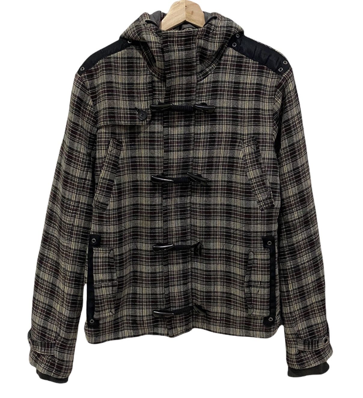 🔥COSTUME NATIONAL CNC FW04 FLANNEL TARTAN HOODIE JACKET - 4