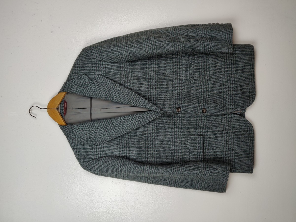 Chaps Ralph Lauren - Checkered Blazer Coat Jacket - 2