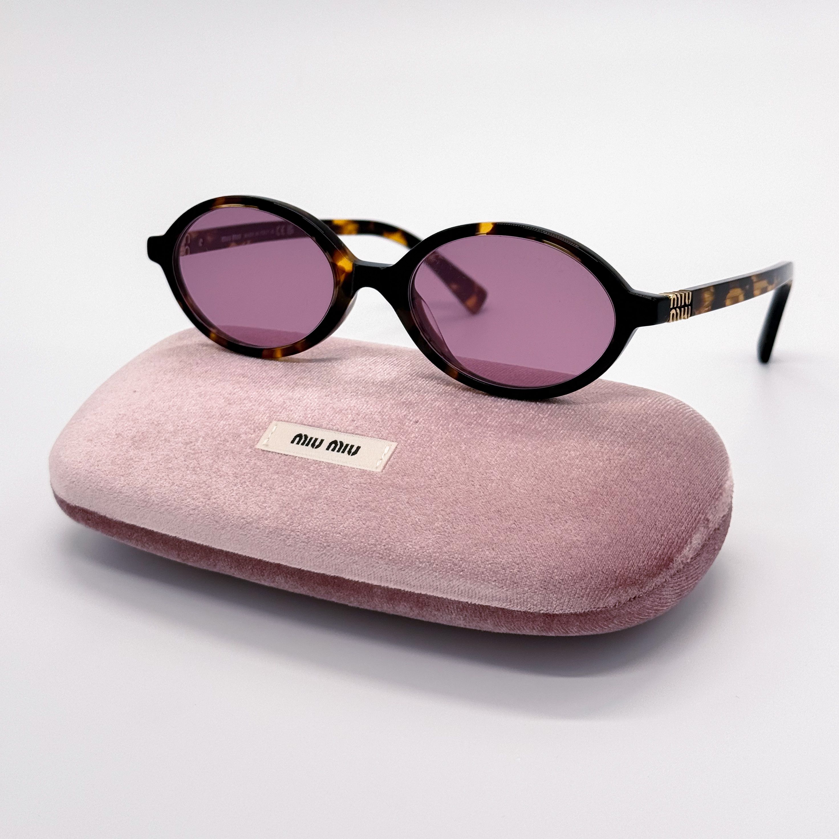 NEW MIU MIU SMU 04Z VAU50D OVAL SUNGLASSES MU04ZS VAU50D - 2