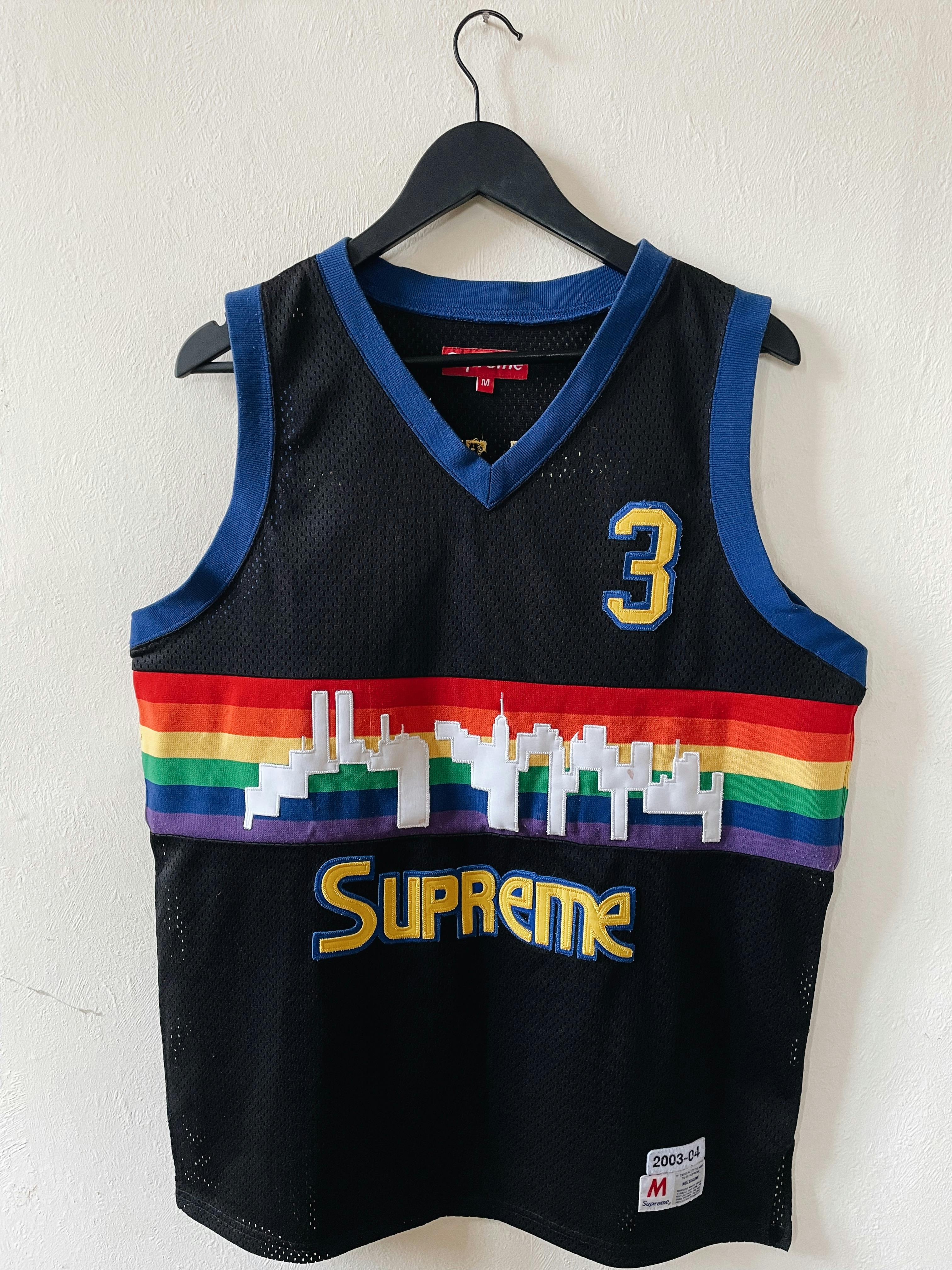Vintage 2003 Supreme Skyline Basketball Jersey Black