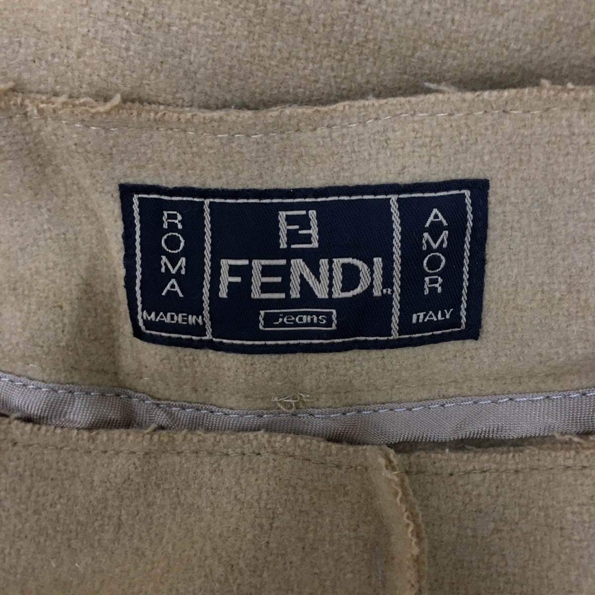 Vtg FENDI ROMA JEANS Made In Italy Zucca Pant Trouser Slack - 4