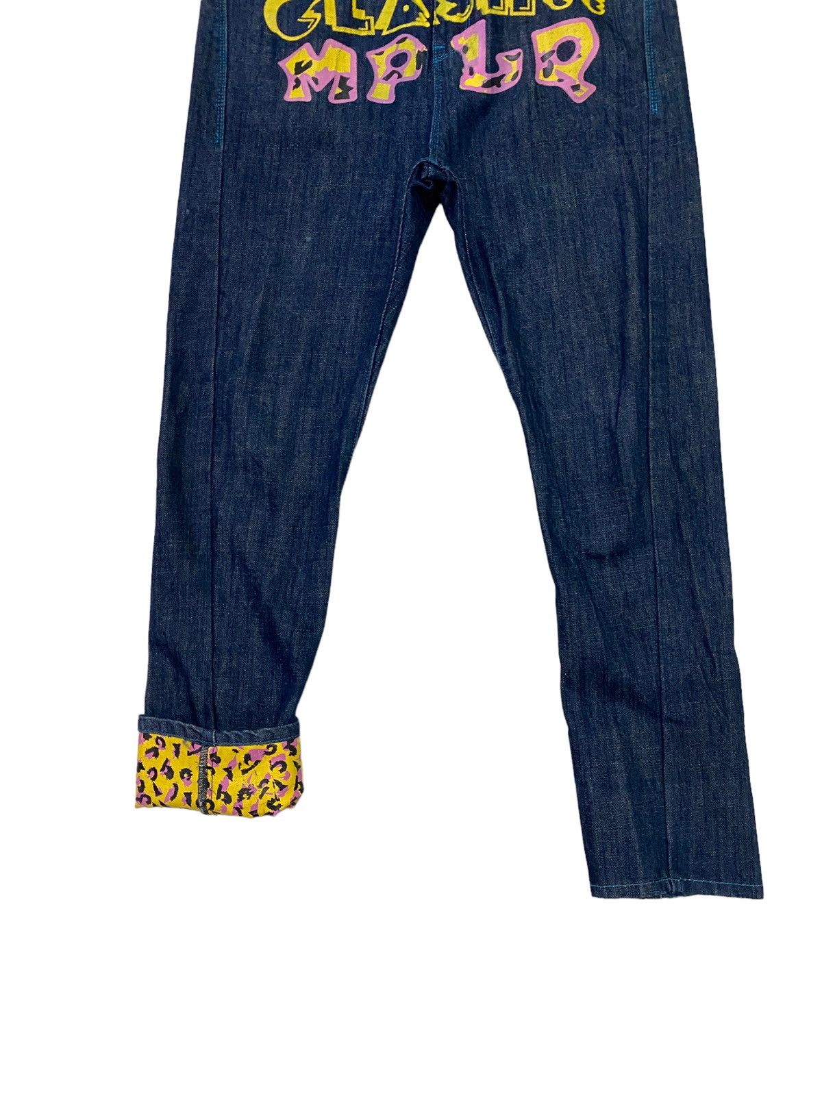 Vintage CLASH!! MPLQ Daicock Printed Denim Jeans S45k - 3