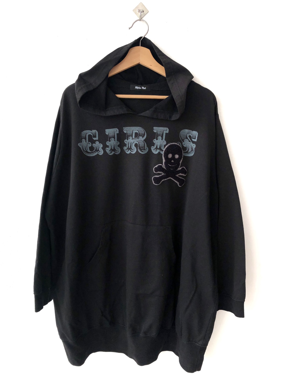 Skulls - Alpha Flat “Girls” Skulls Oversized Pullover Hoodies - 1