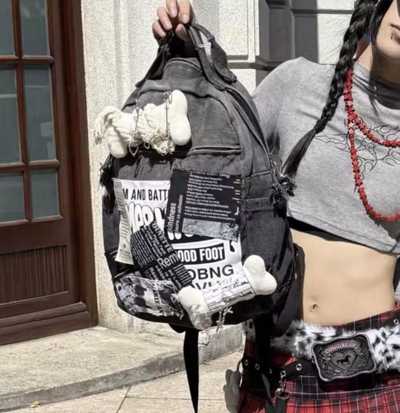 Japanese Brand - Japan Style Patchwork Backpack Bag - 1