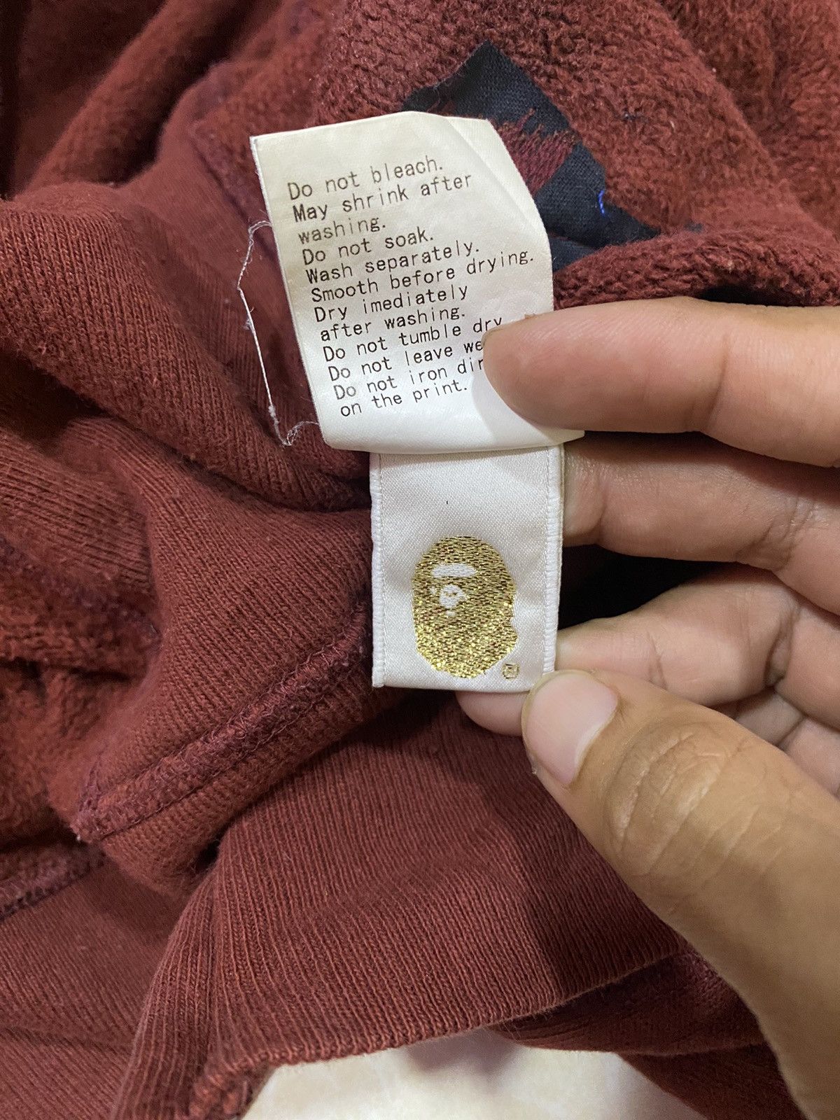 A bathing Ape BAPE Backhit Soldier Full Zip Hoodie Sun Faded - 12