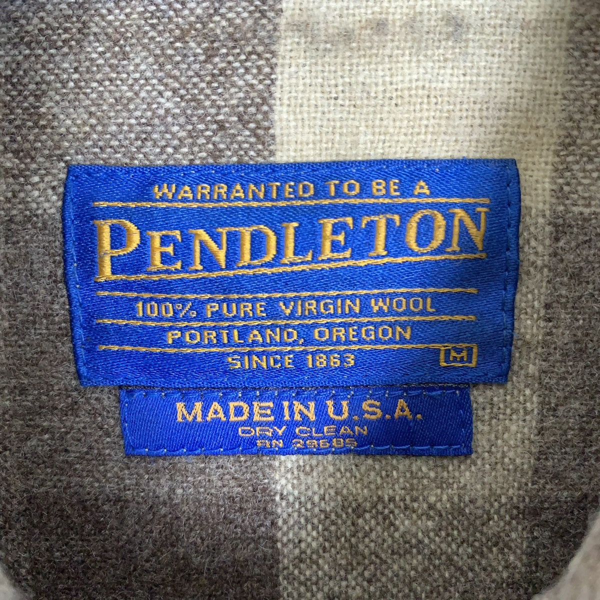 Vintage Pendleton American Clothing Wool Button Up Shirt - 13