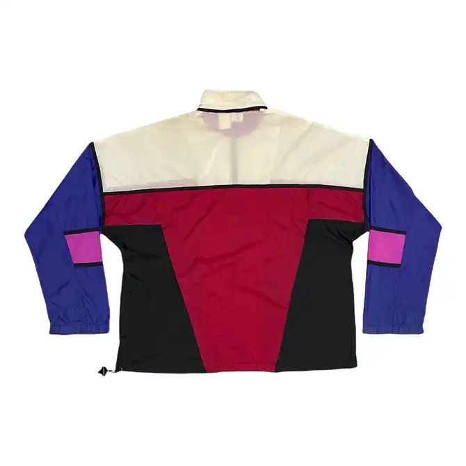 🔥VINTAGE 80s NIKE SWOOSH COLOURBLOCK JACKET WINDBREAKER - 10