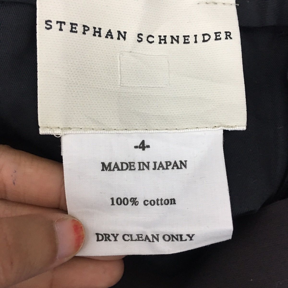 Vtg STEPHAN SCHNEIDER Made In Japan Black Pant Trouser Slack - 4