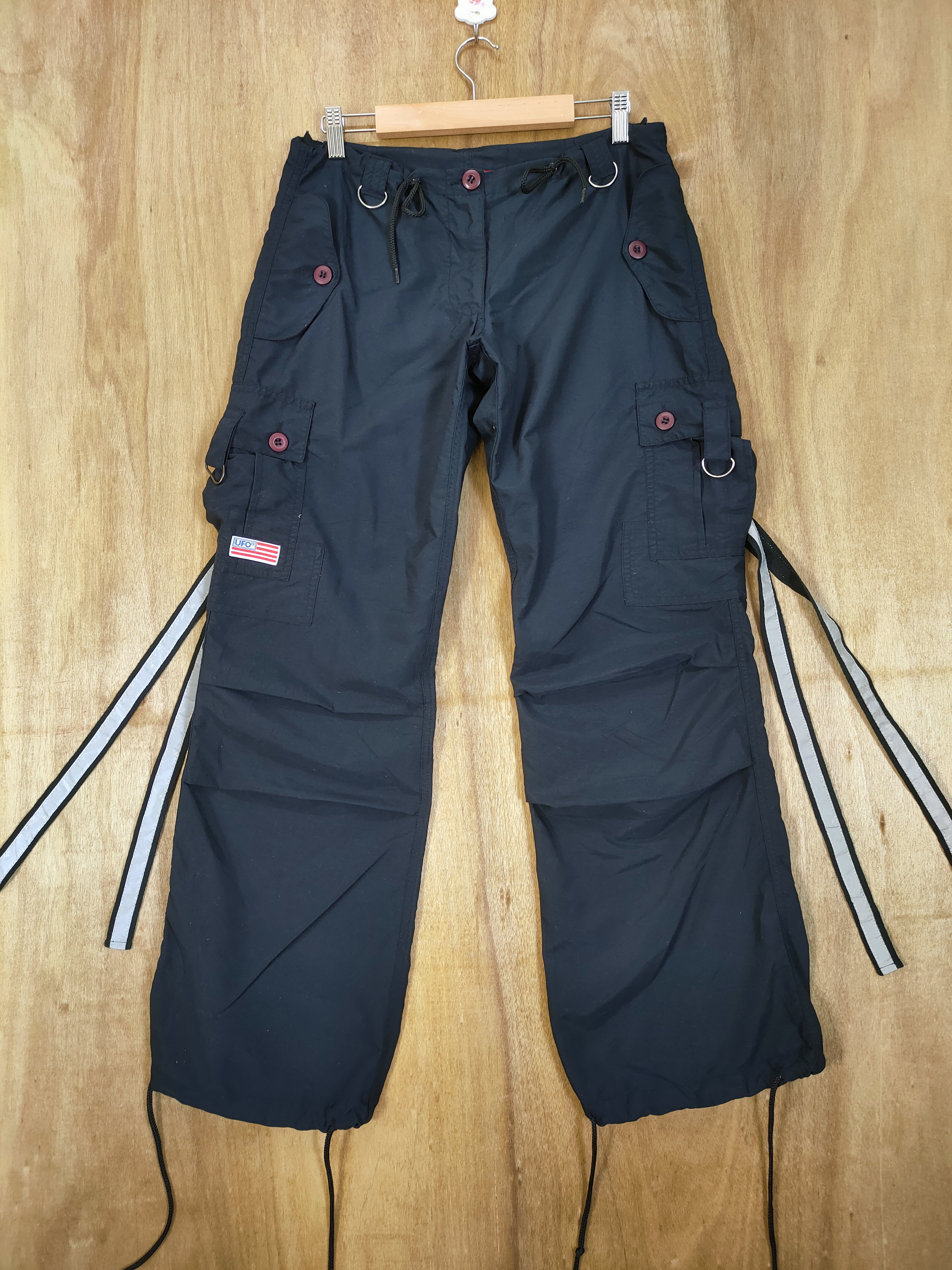 Vintage - VINTAGE UFO WOMEN BONDAGE CARGO PANTS/ PARACHUTE PANTS - 1