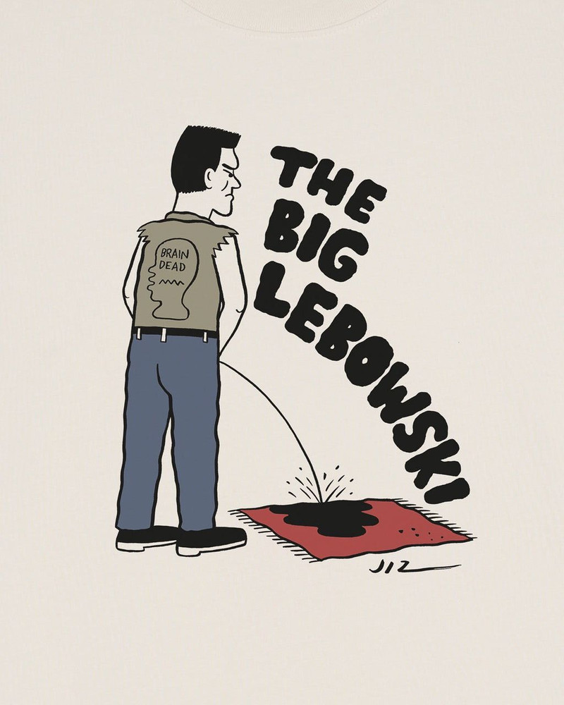 THE BiG LEBOWSKi BATHROOM BREAK TEE RUG PiSS COEN BROTHERS - 1