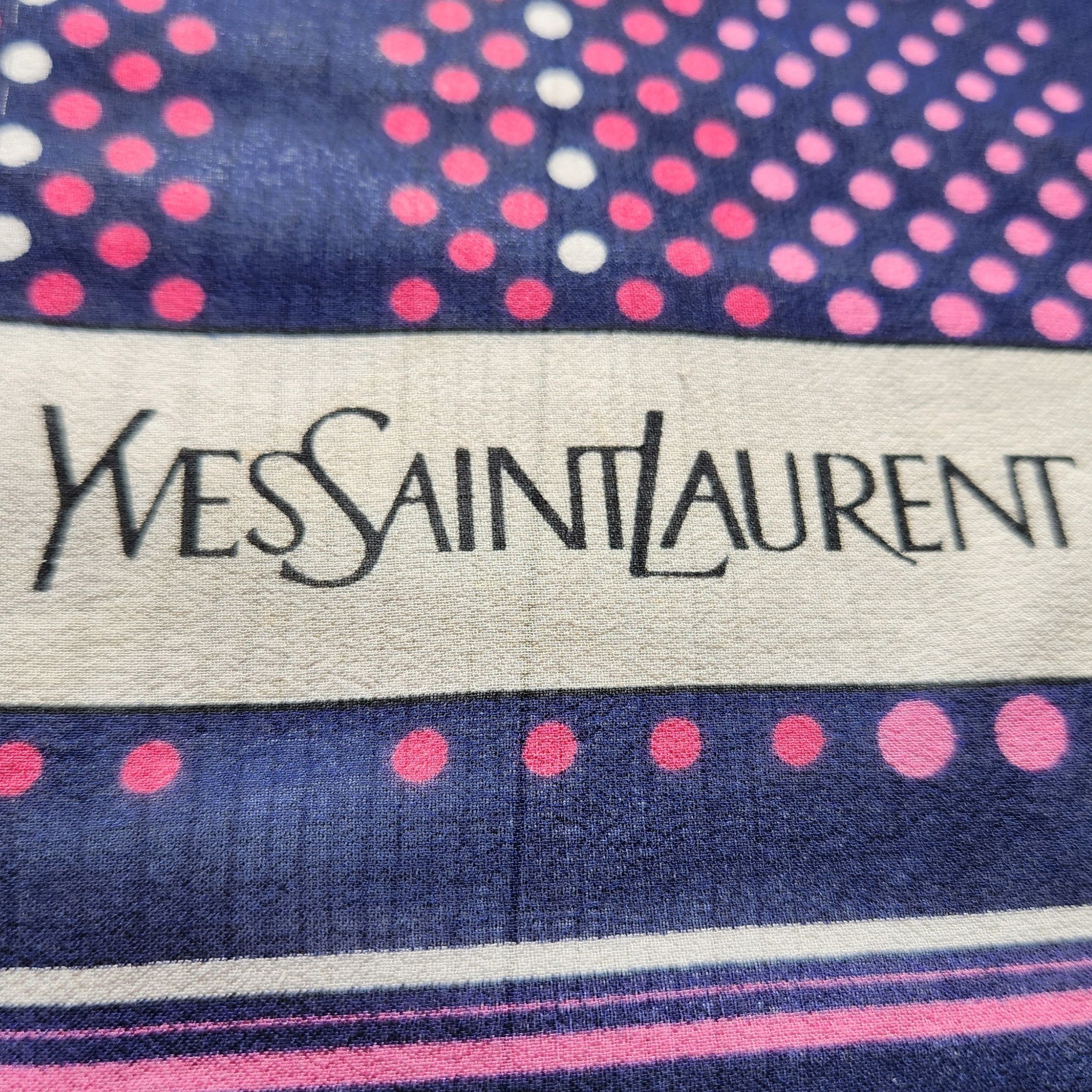 Vintage Yves Saint Laurent Silk Scarf - 10