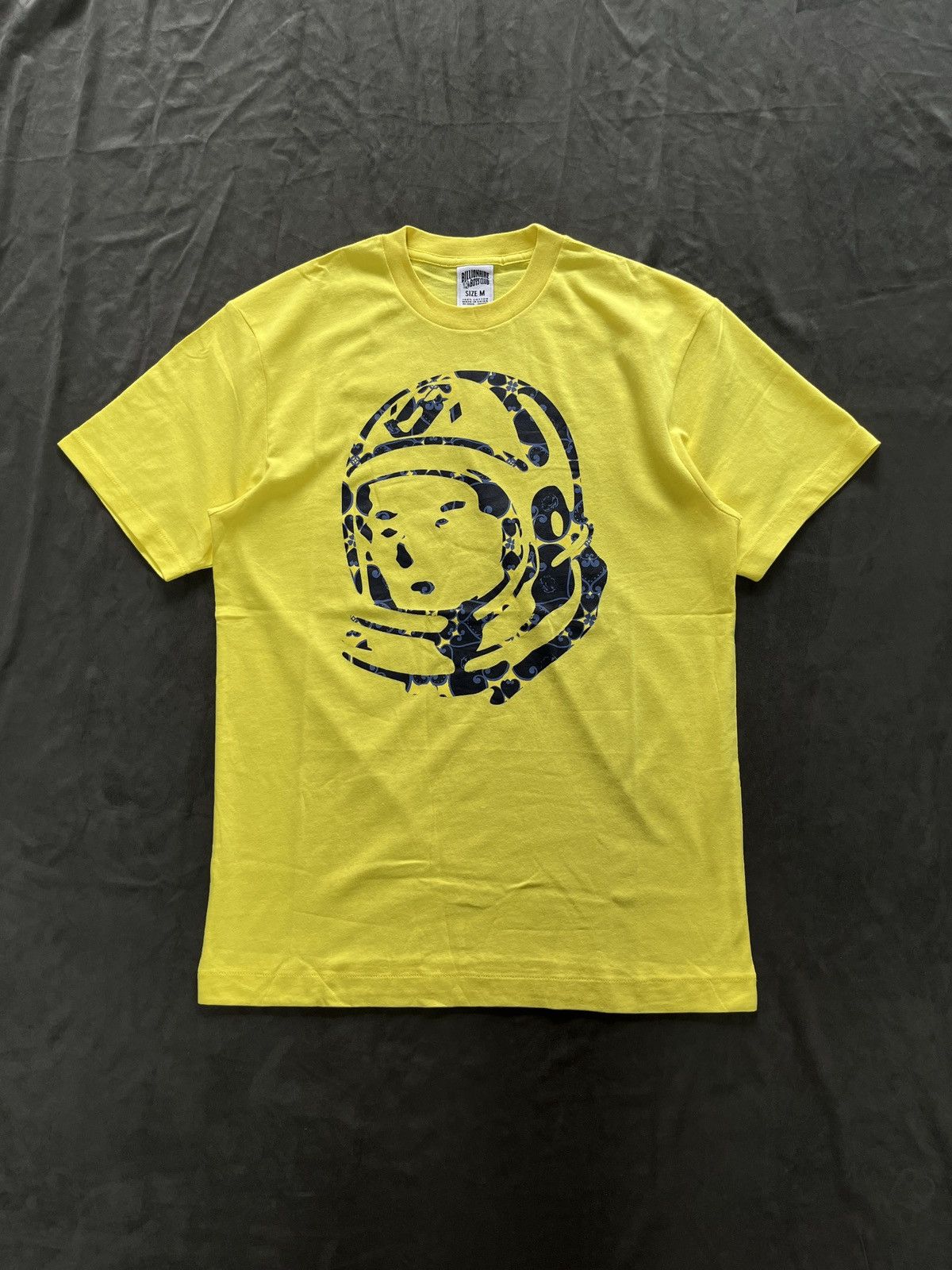 Rare Billionaire Boys Club BBC Helmet Logo Yellow T-Shirt M - 1