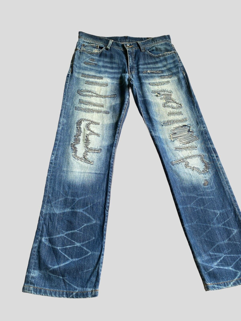 Japanese Brand - Vintage SEMANTIC DESIGN Distressed Tornado Mart Style Denim - 1