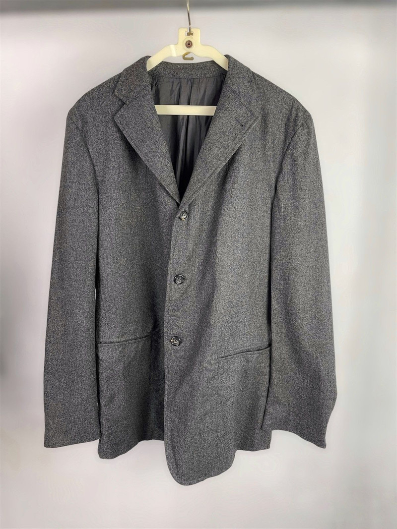 Raf Simons Tailor Made Jill Sander Grey Wool Coat - 1