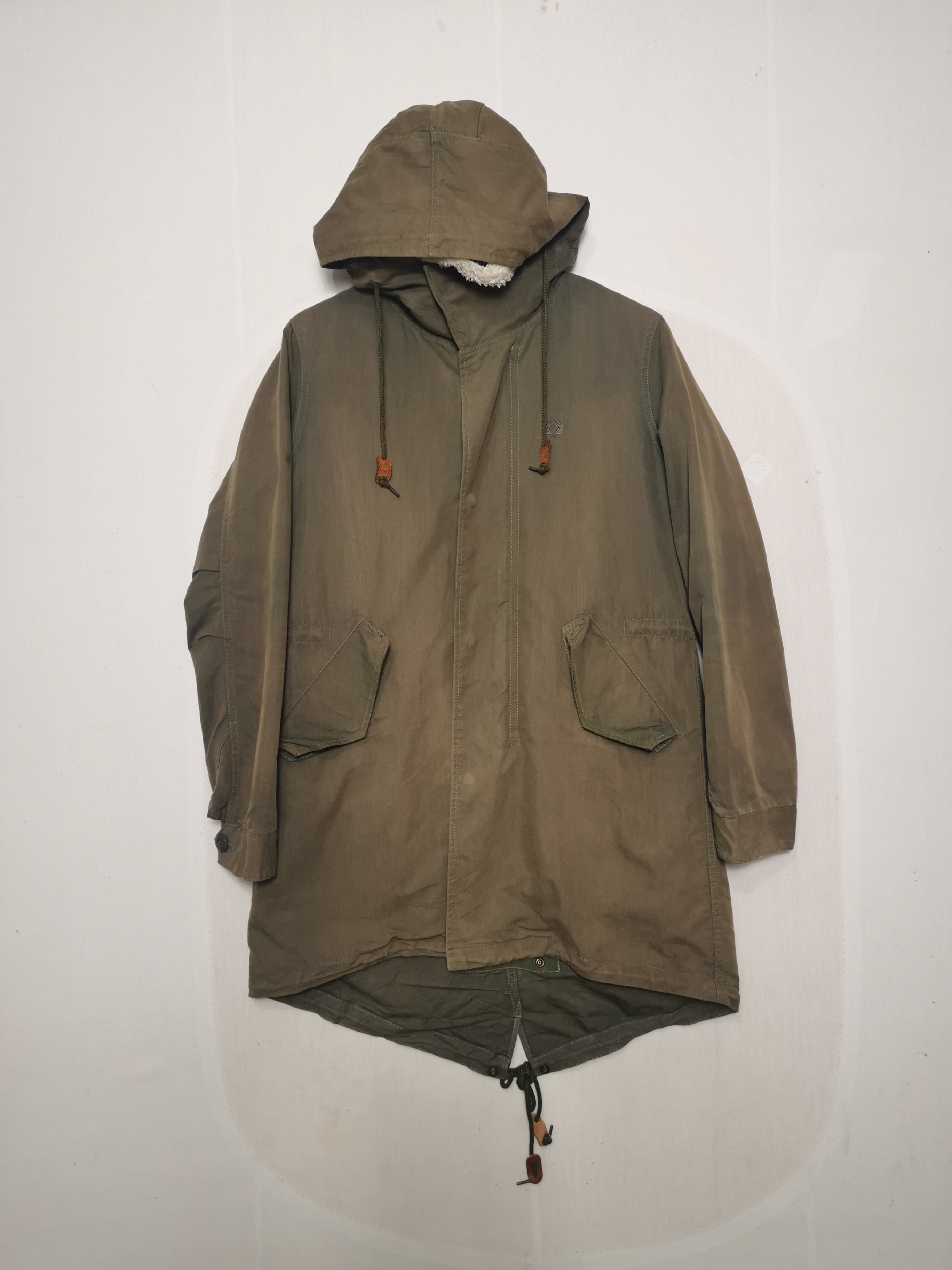 Fred Perry Fishtail Parka Jacket Great Britain Sherpa - 2