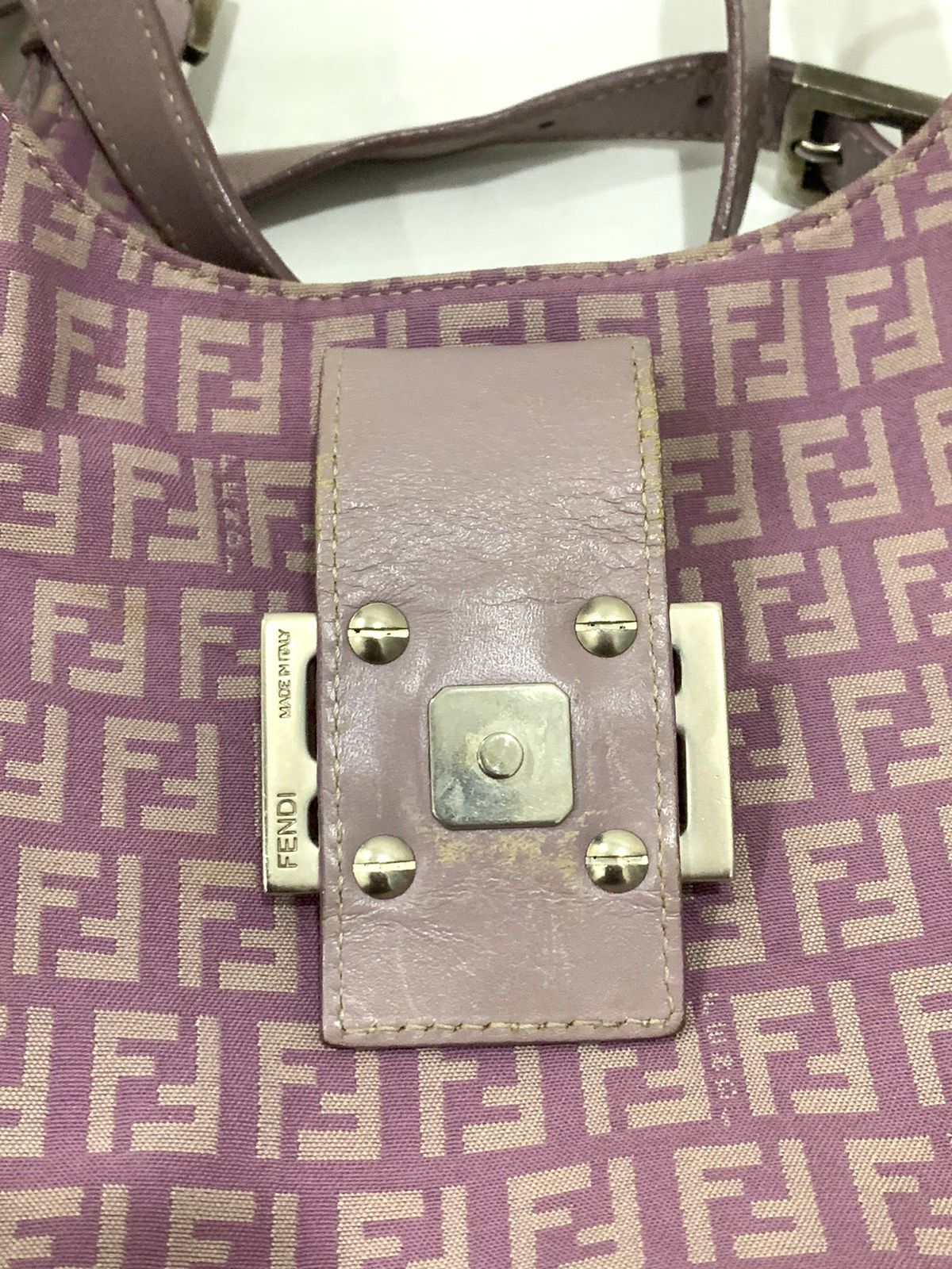 Authentic Fendi shoulder purple bag - 15