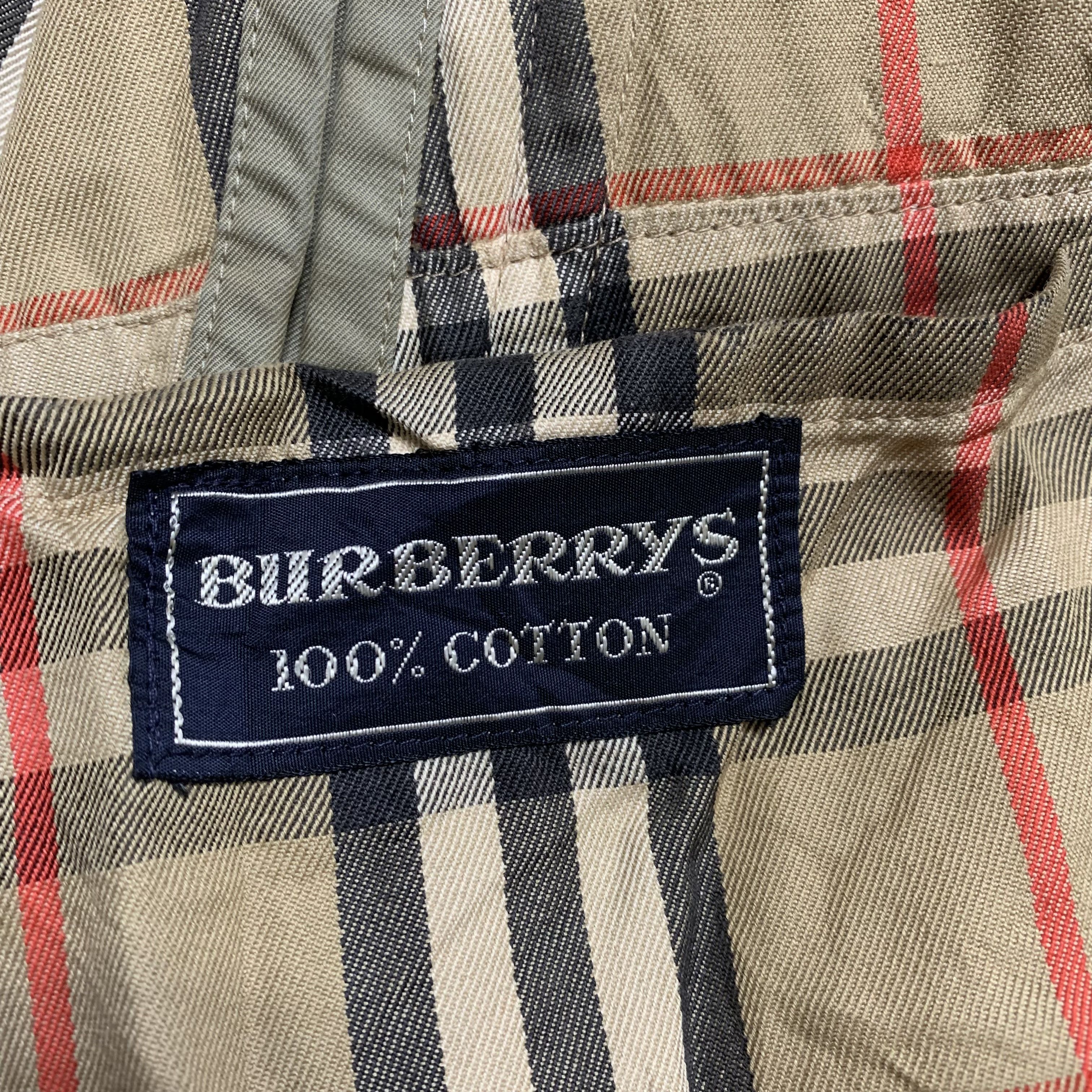 Vintage Burberrys Nova Check Double Breast Trench Coat - 14