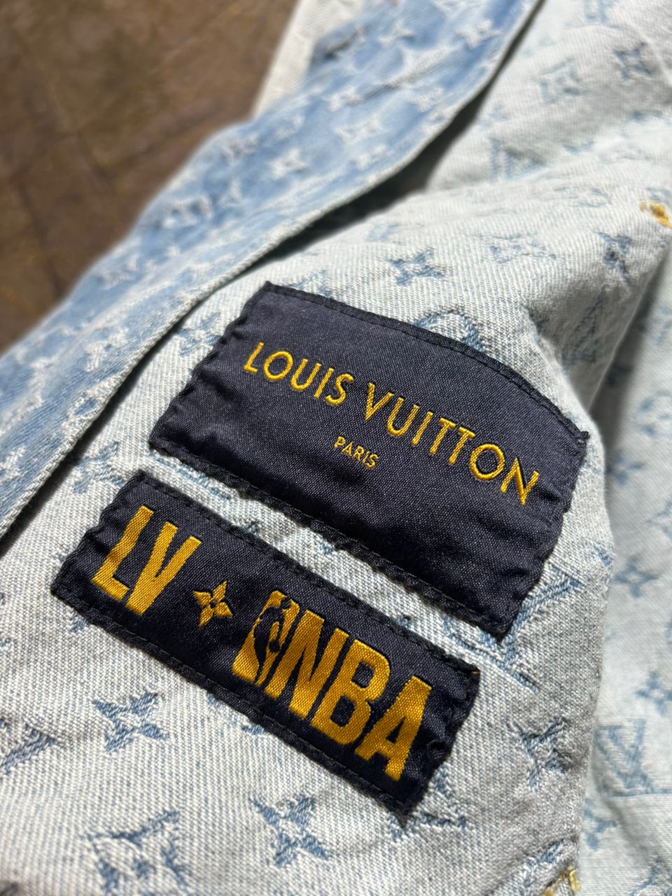 louis vuitton NBA monogram denim jacket - 23