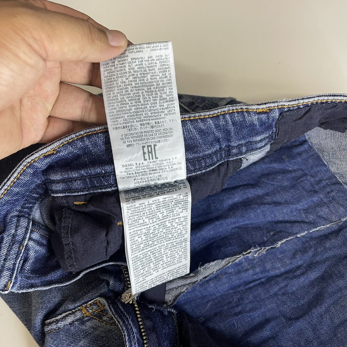 Diesel Industry Thommer Slim Skinny Distressed Jeans - 15
