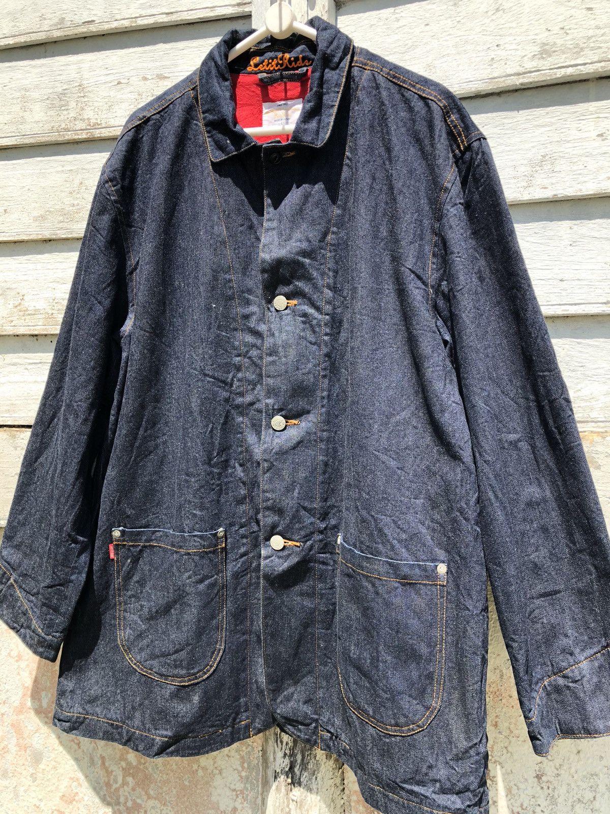 Japanese Brand - Let it Ride 20oz Denim Jacket Cotton Lining - 2