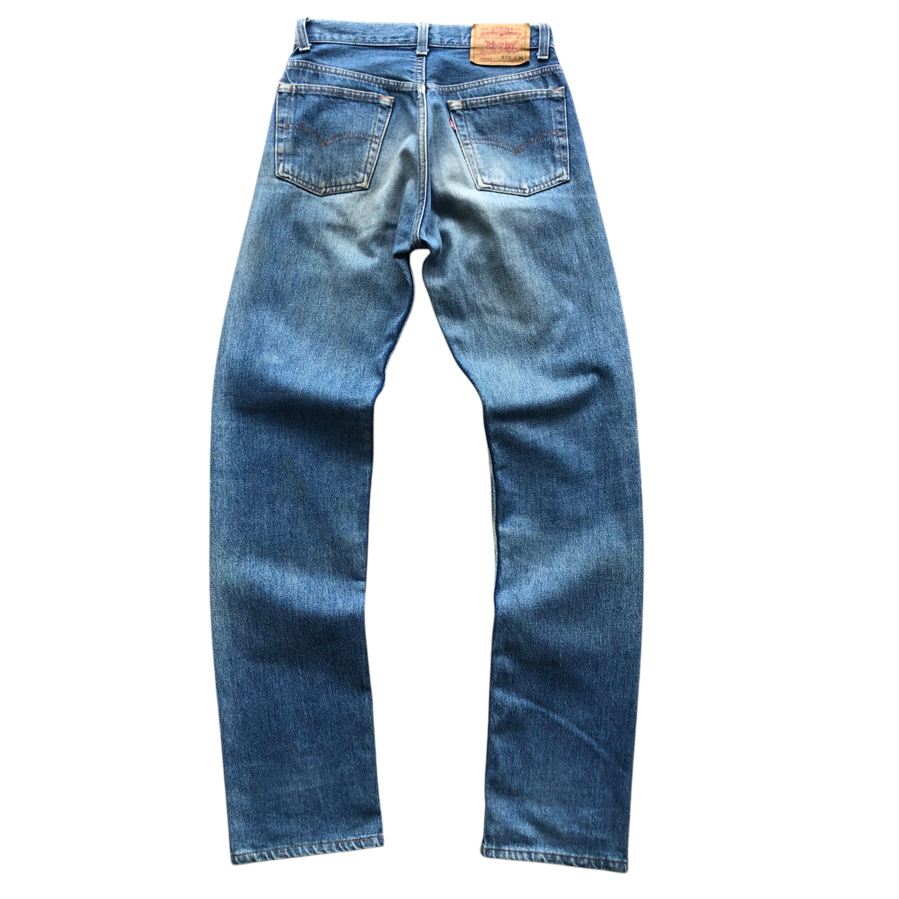 Vintage levis 1991 501xx made in usa button fly straight jeans - 2