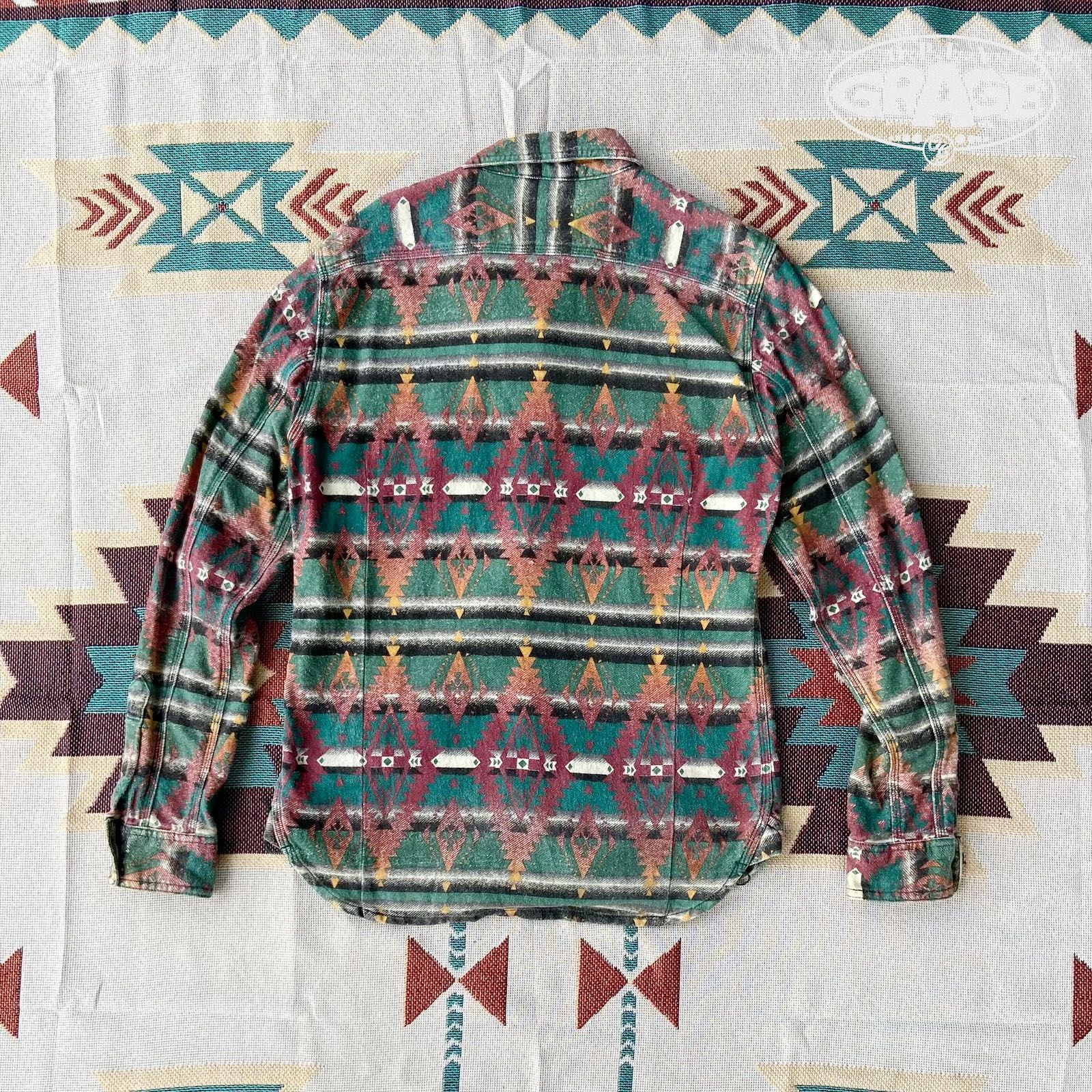 BEAMS Aztec Long Sleeve Shirts Navajo - 8