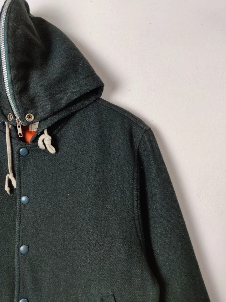 Macbeth - Vintage Varsity Hoodies Wool Outerwear Jacket - 3