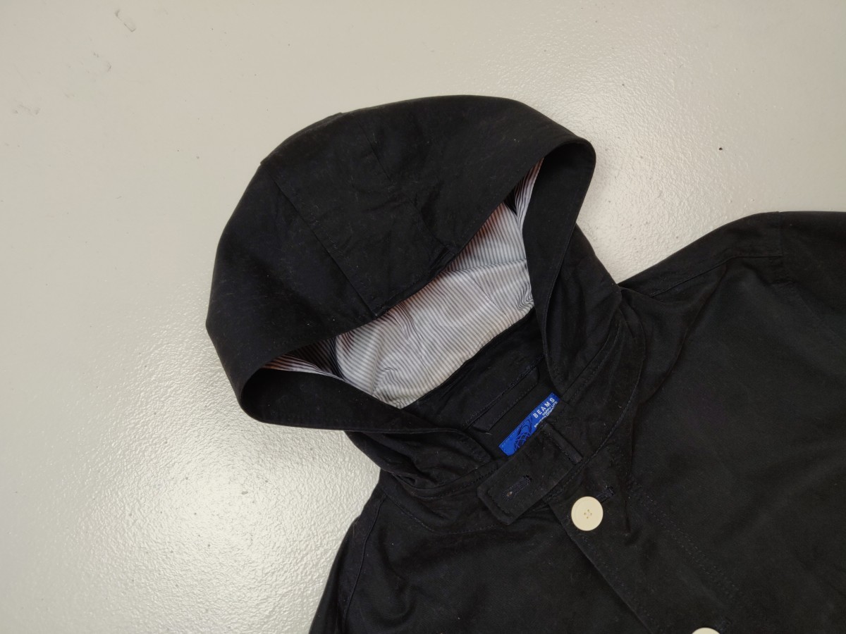 Beams Japan Button Up Parka Hoodie Jacket Outerwear - 2