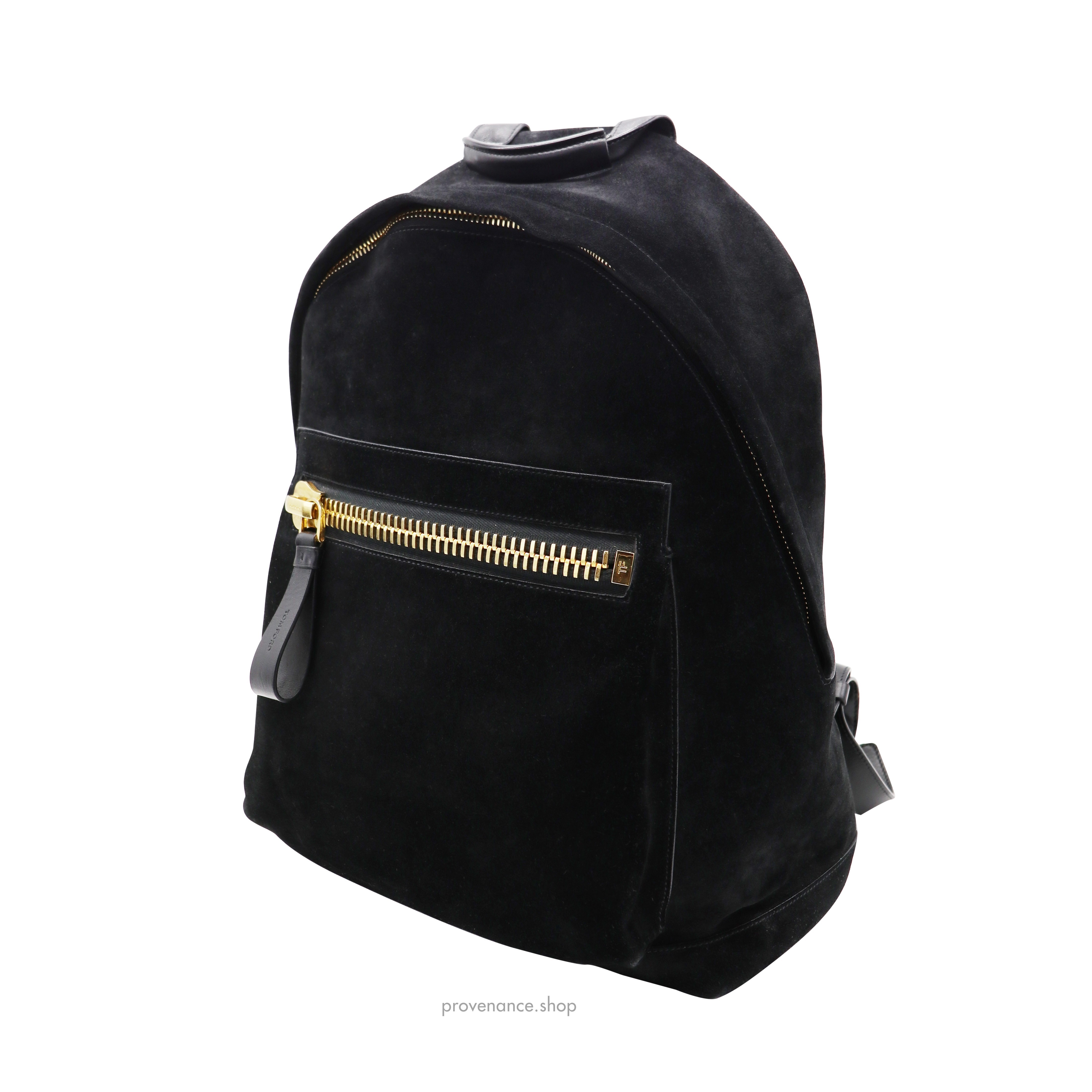 Buckley Backpack Bag - Black Suede - 7