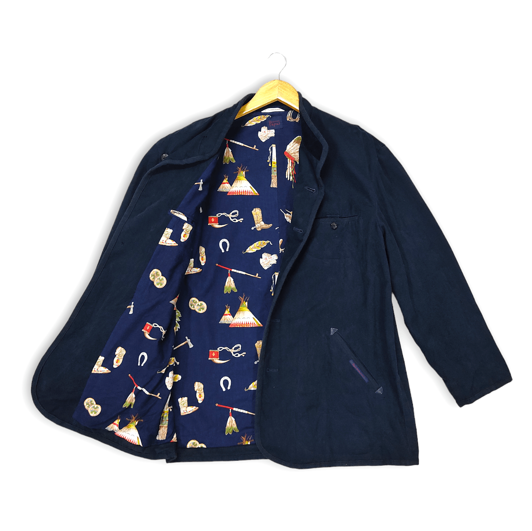 Archival Clothing - The PAPAS Mantere De Heming Navy Blue Deck Jacket - 1