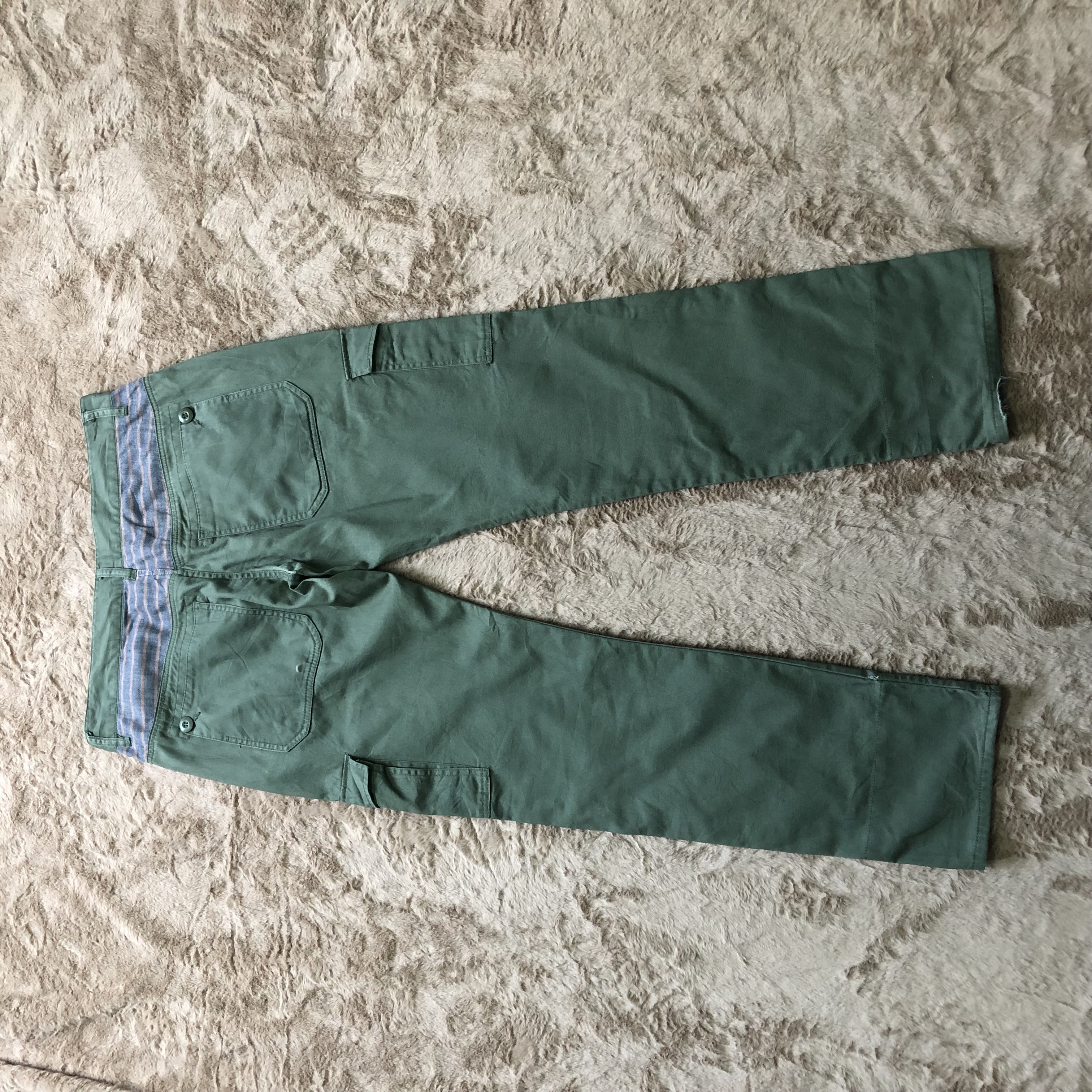 Japanese Brand - Plus One Military Army Style Cargo Pants 6 Pocket #4289-149 - 10