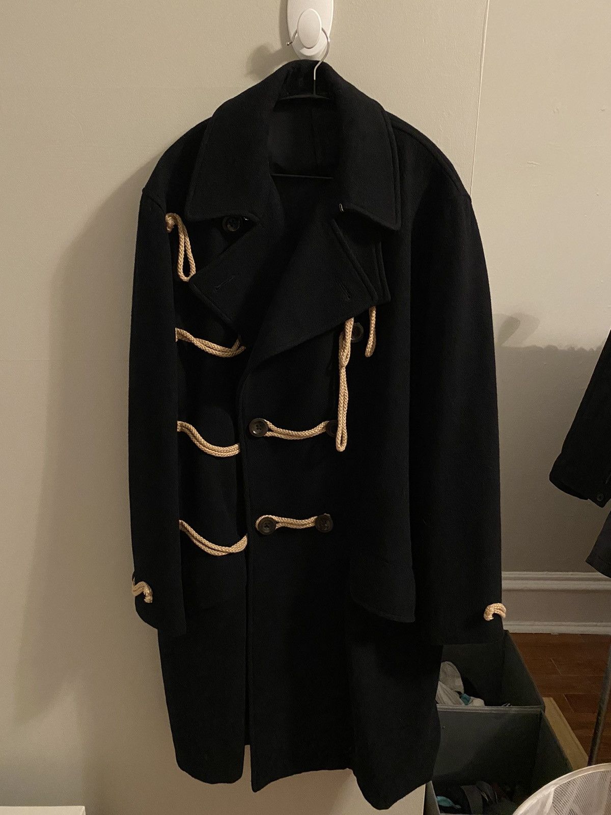 04aw naval double breasted duffle coat - 2