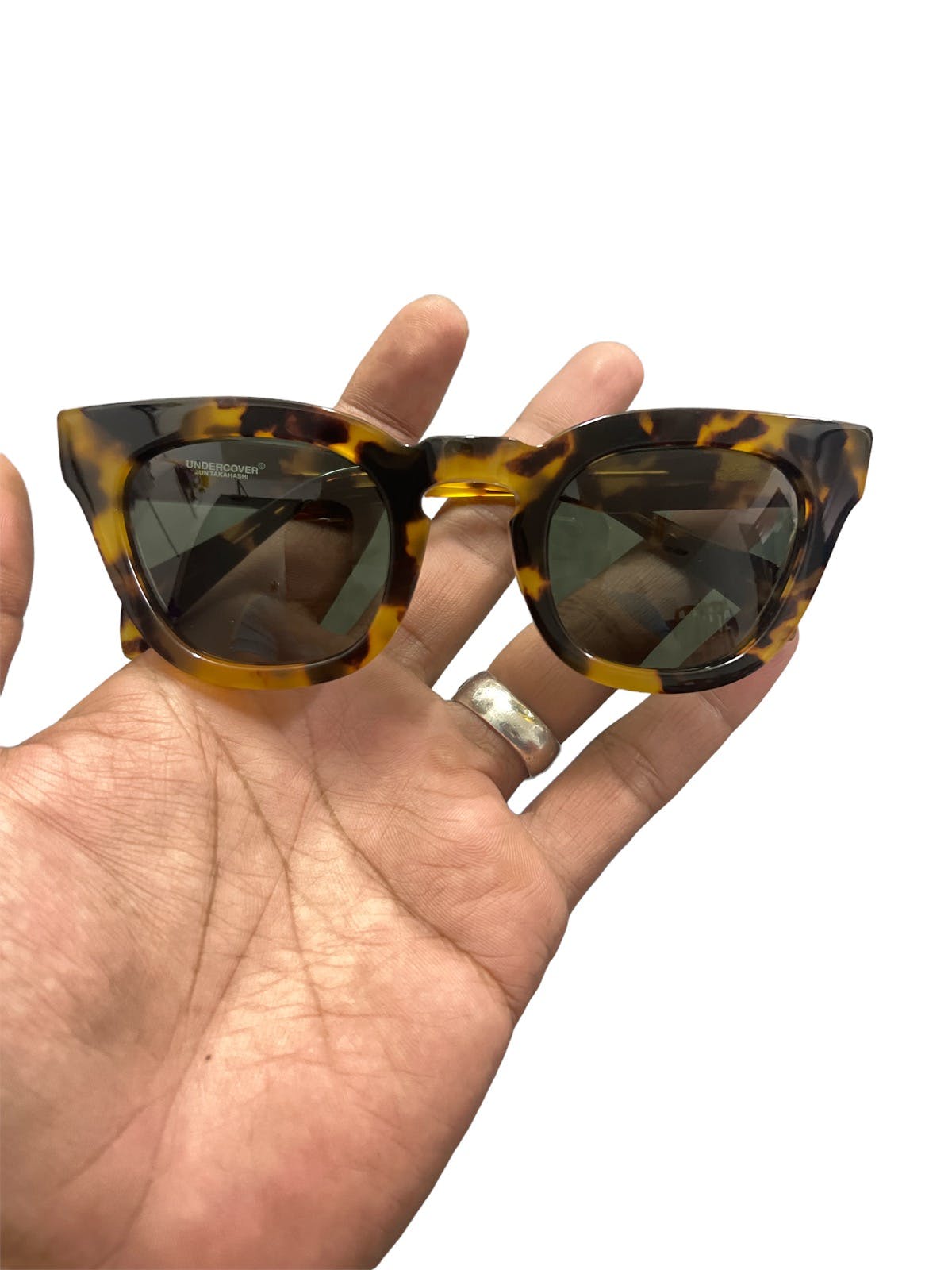 UNDERCOVER LEOPARD CAT EYES SUNGLASSES Made in Japan - 4