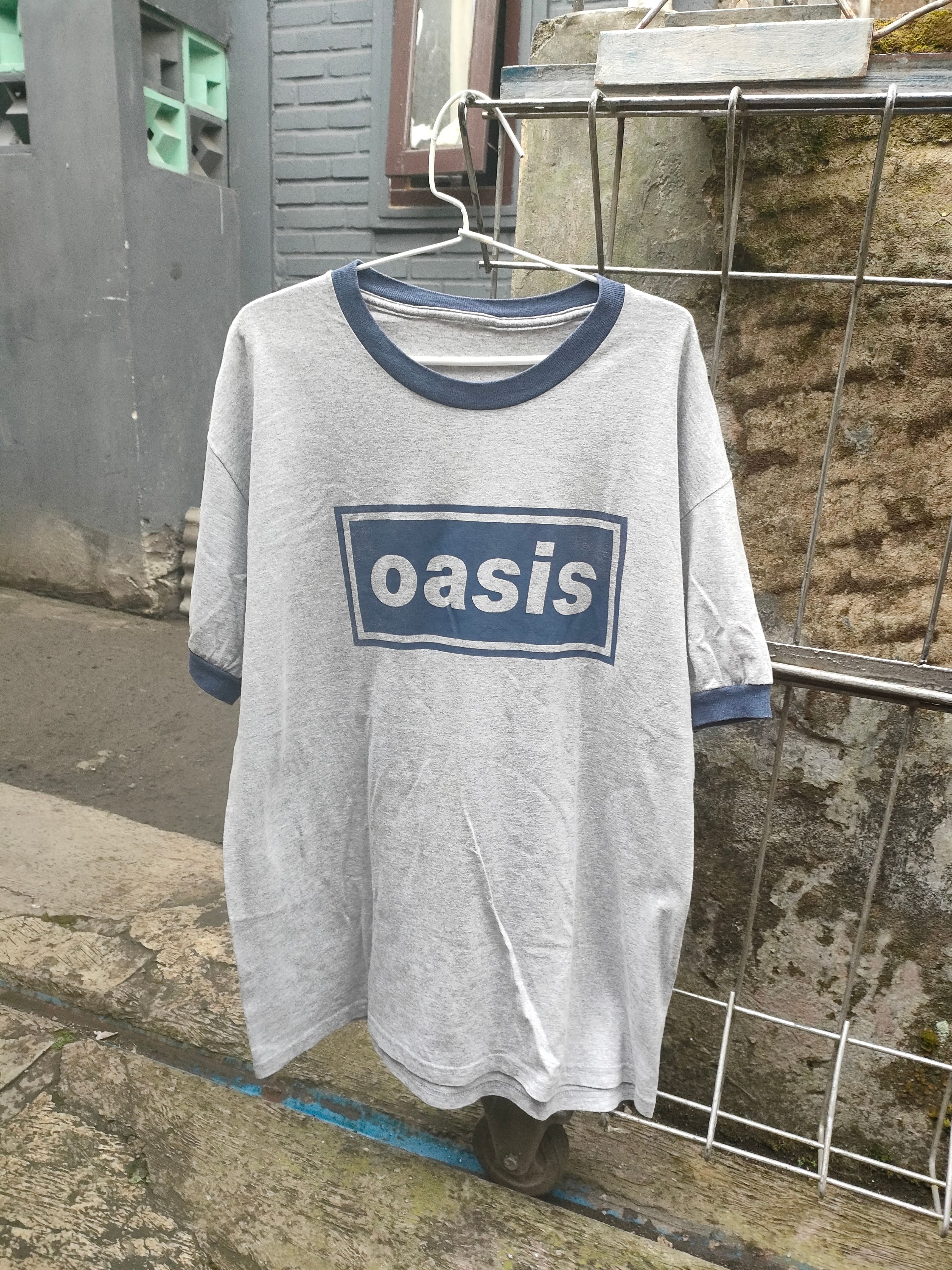 Vintage Oasis Band Tshirt - Ringer Tees - 1