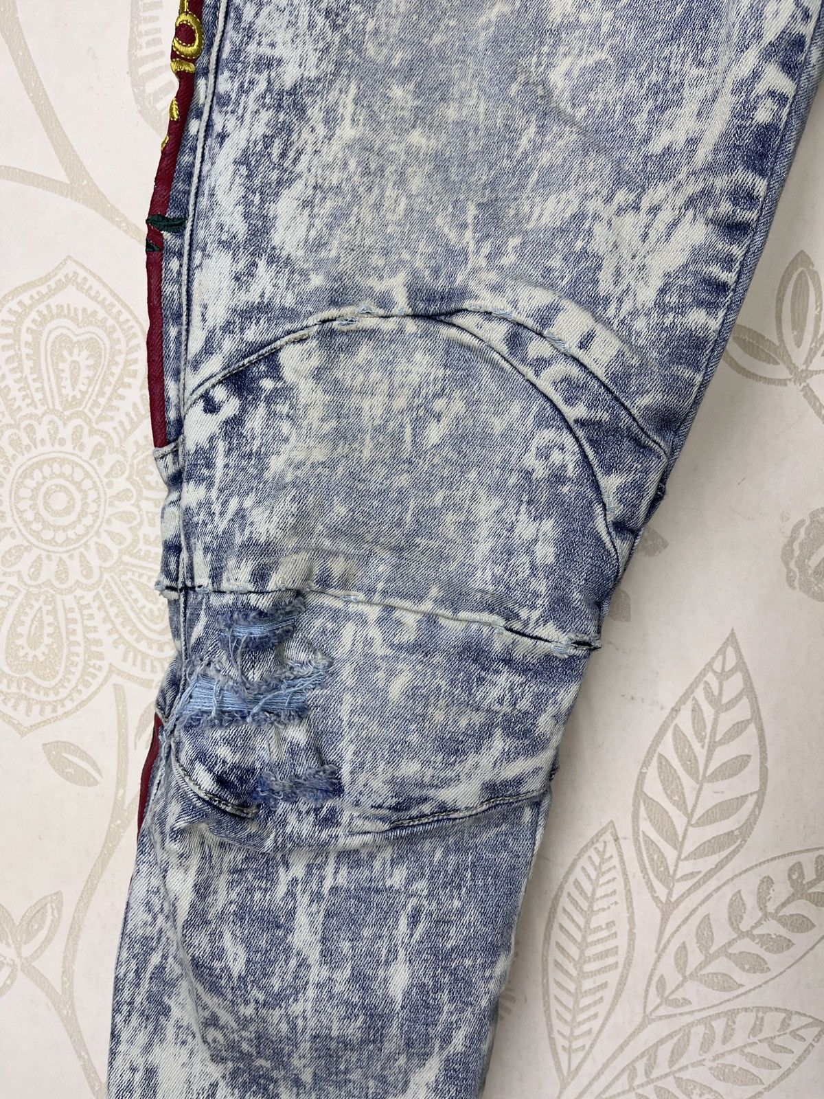 Avant Garde - Acid Wash Distressed SMOKE RISE Denim Jeans Japan - 14