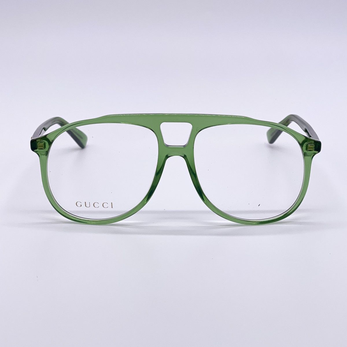 NEW GUCCI GG0264O 004 GREEN AVIATOR EYEGLASSES GUCCI GG0264O - 3