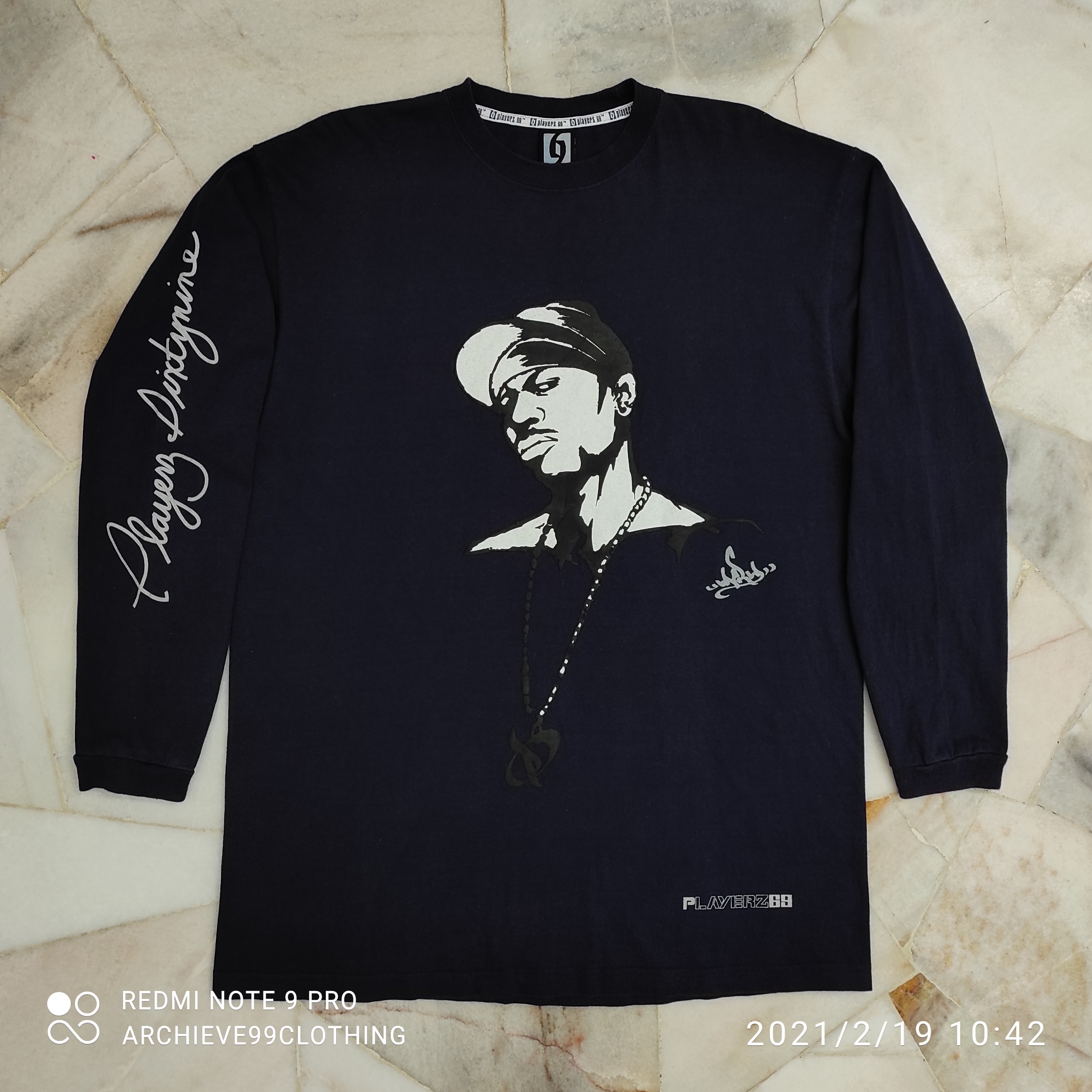 American Vintage - Vintage 90's iconic Playerz 69 Dirty mind AOP Rap tee - 1