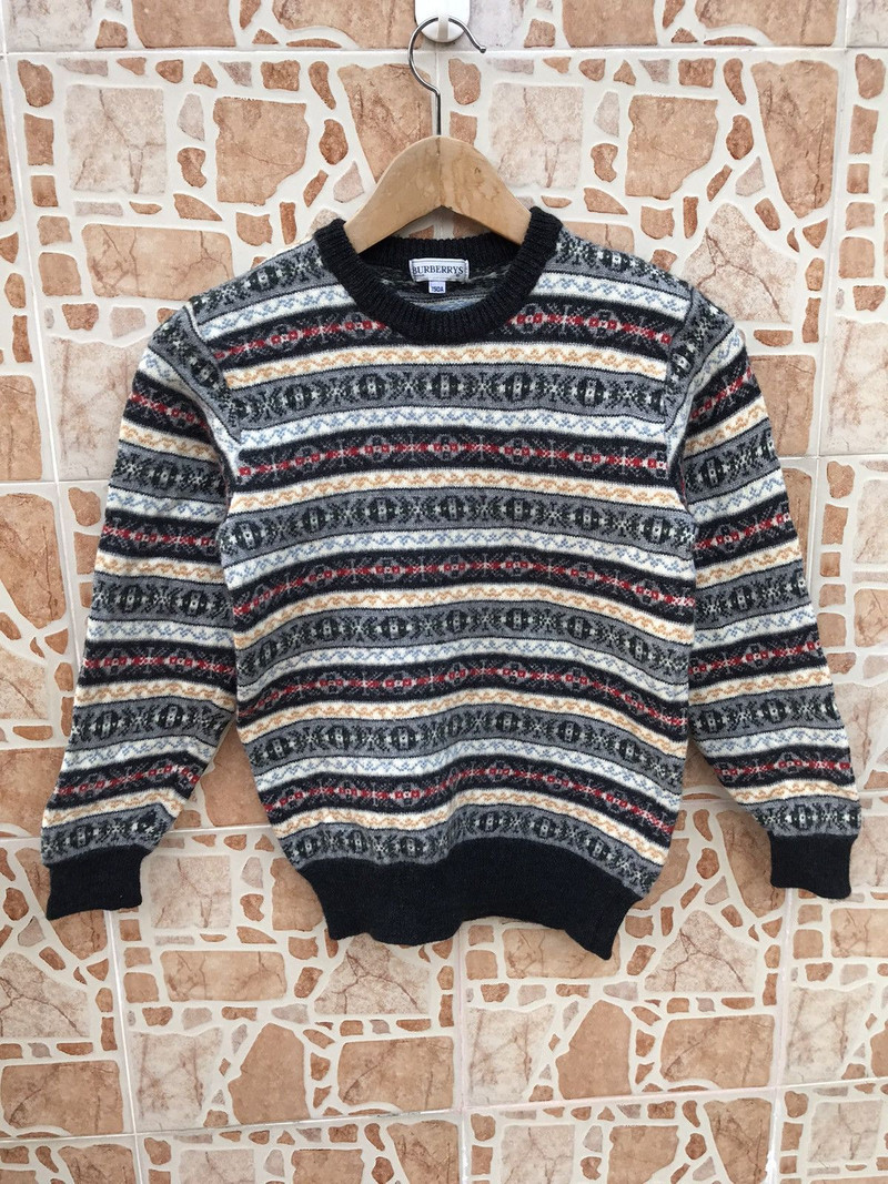 BURBERRY WOOL KNIT STRIPED - 1