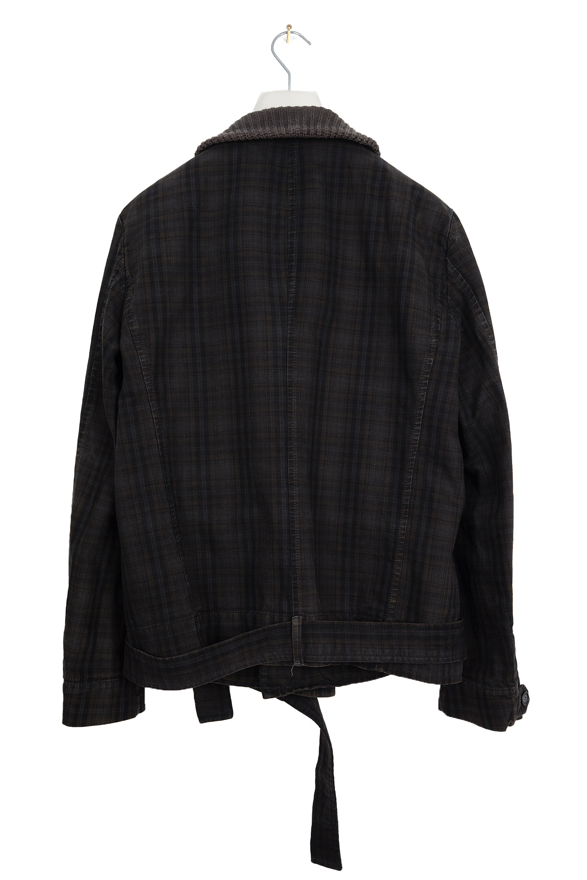 2006 A/W SHAWL COLLAR JACKET IN OVERDYED COTTON - 7