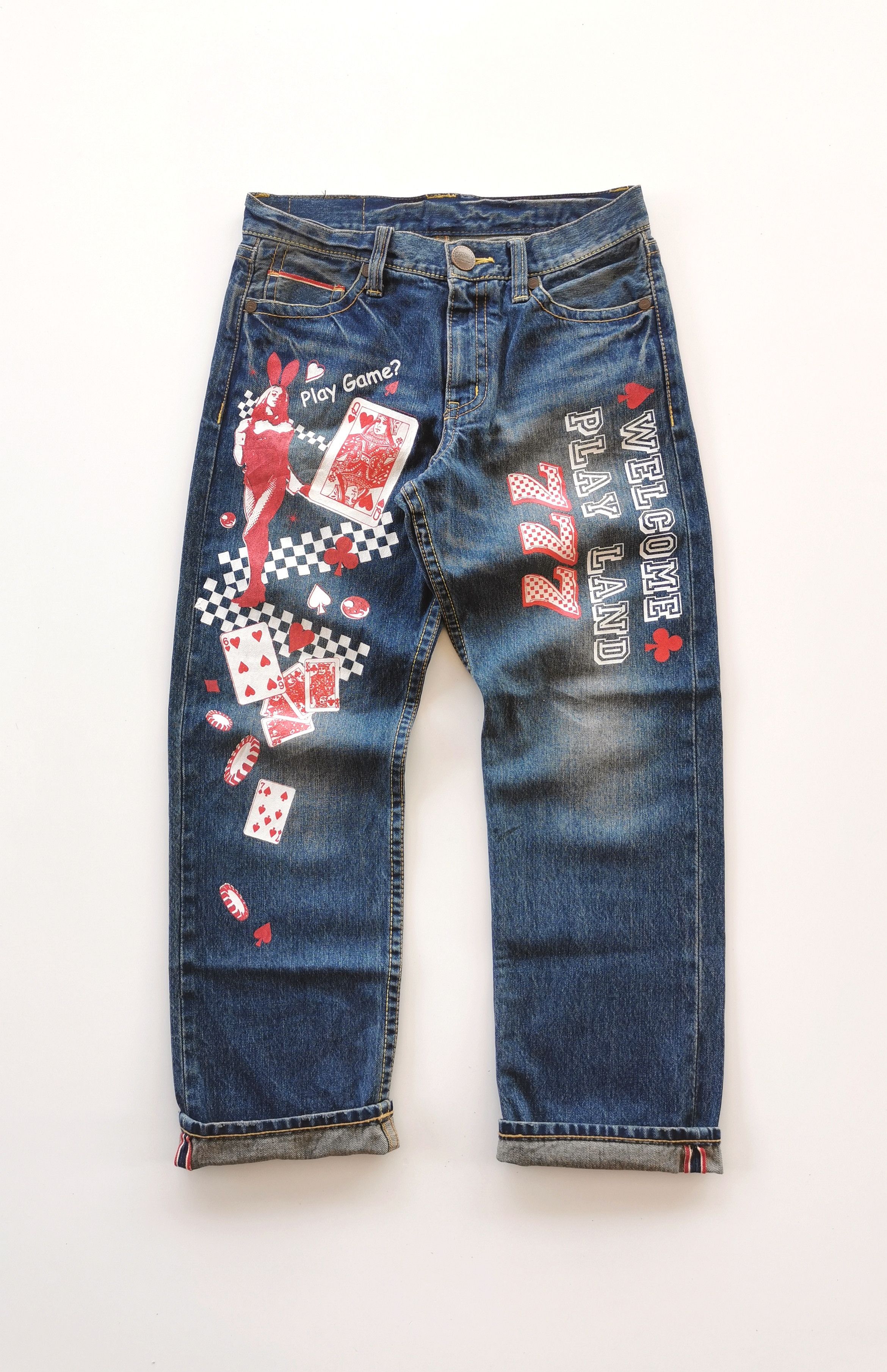 If Six Was Nine - CoAndLu Casino Printed Selvedge Denim Jeans - 2