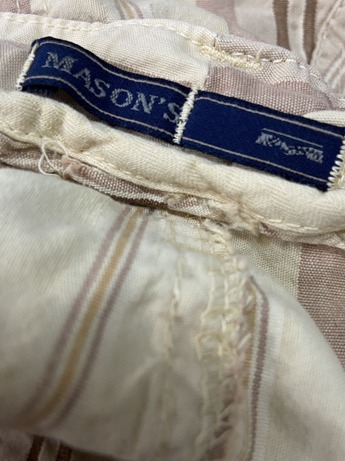 Masons - Mason’s Wrinkles Striped Cargo Pants - 5