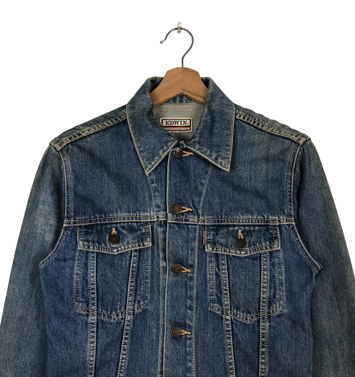 🔥VINTAGE CROPPED DENIM TRUCKER JACKET EDWI - 3